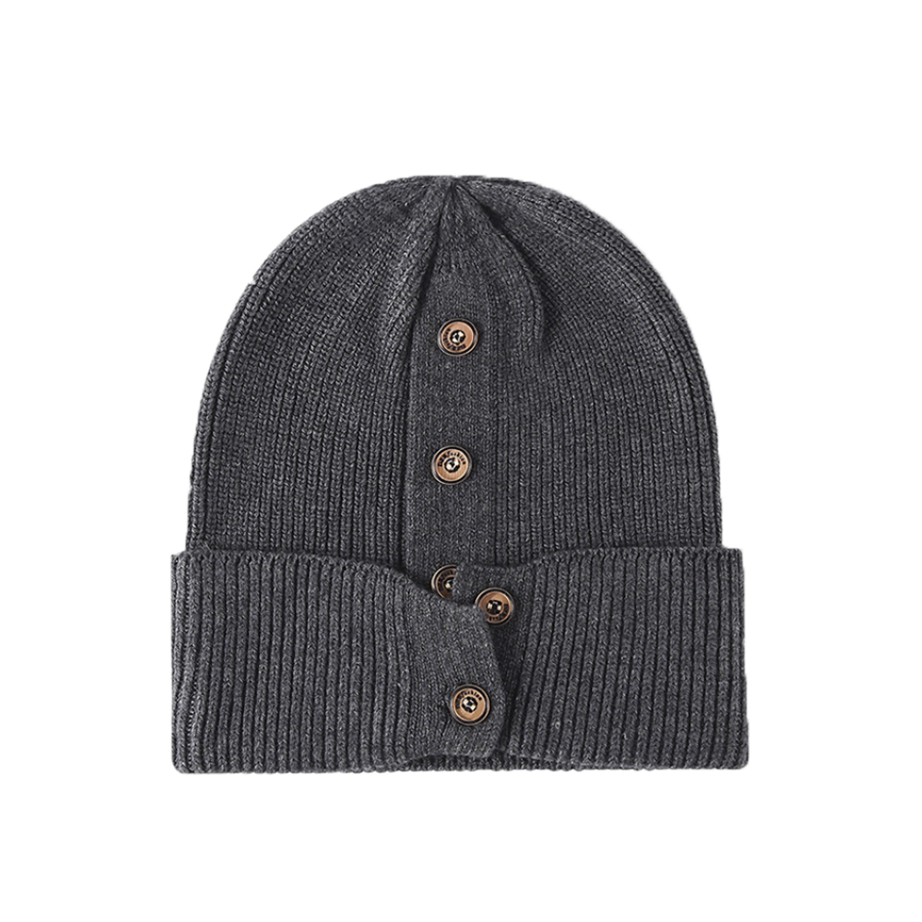Warm Beanie With Buttons 7