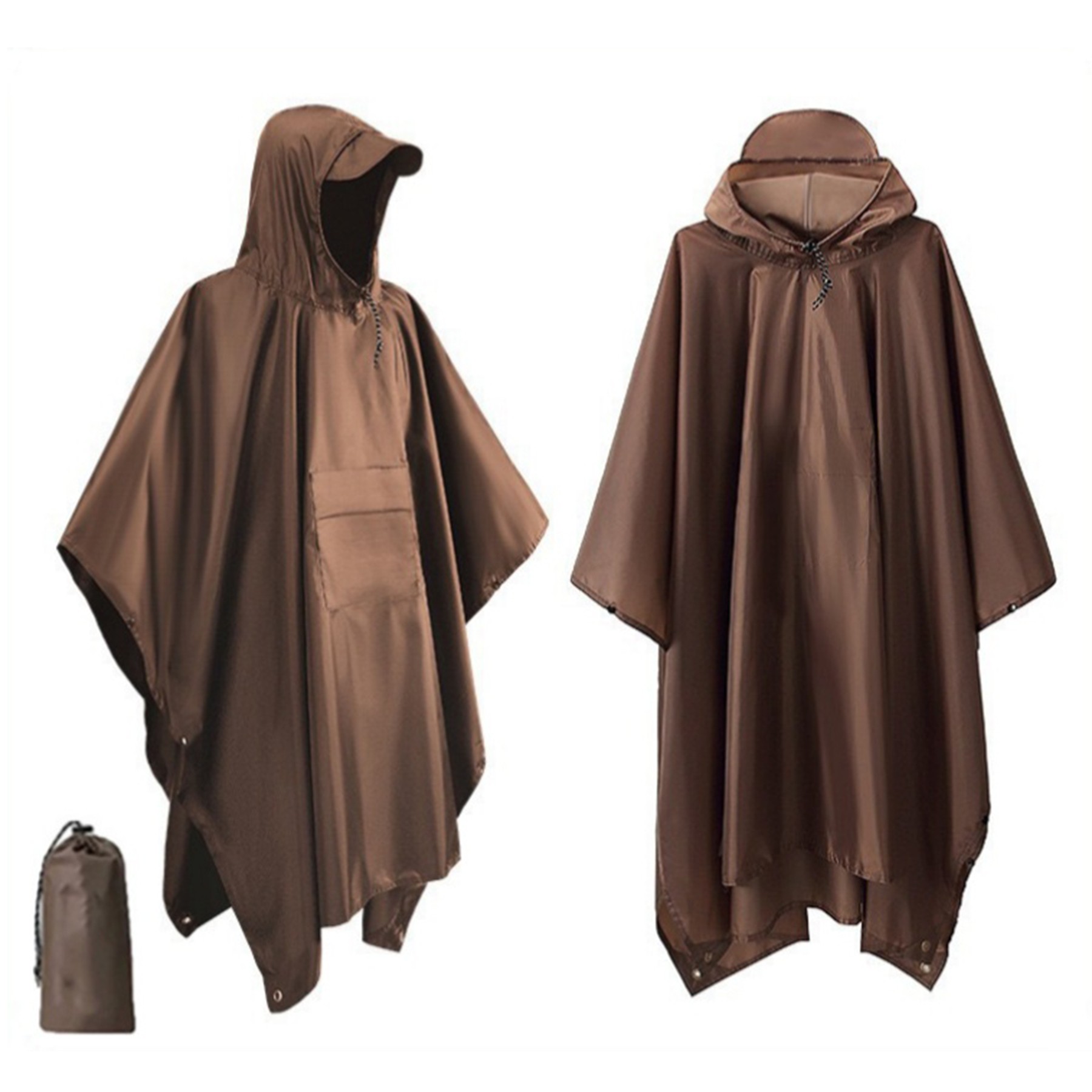 Adult Hooded Rain Poncho 3