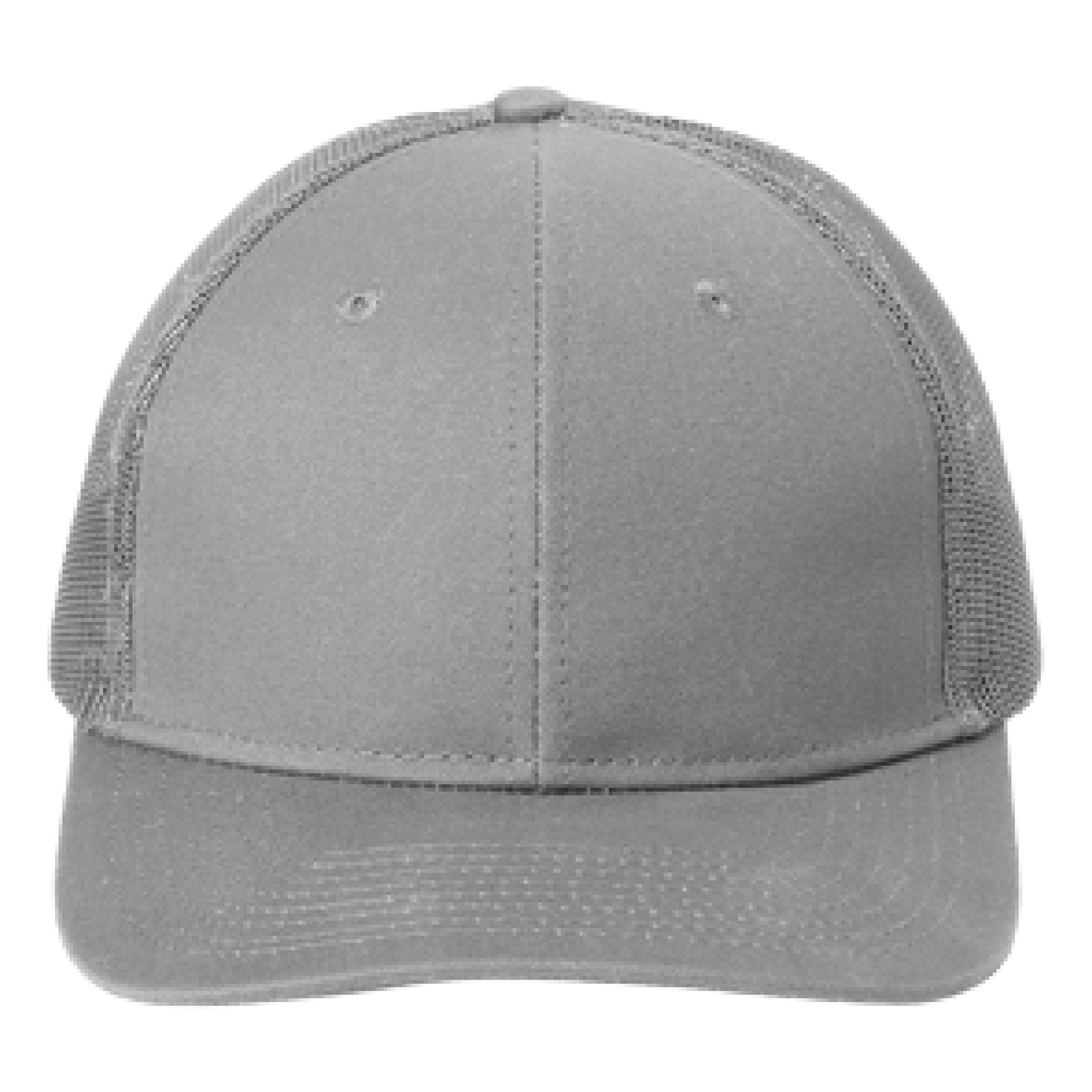 Port Authority C402 6-Panel Snapback Trucker Hat w/Leatherette Adhesive Patches or Embroidery 3
