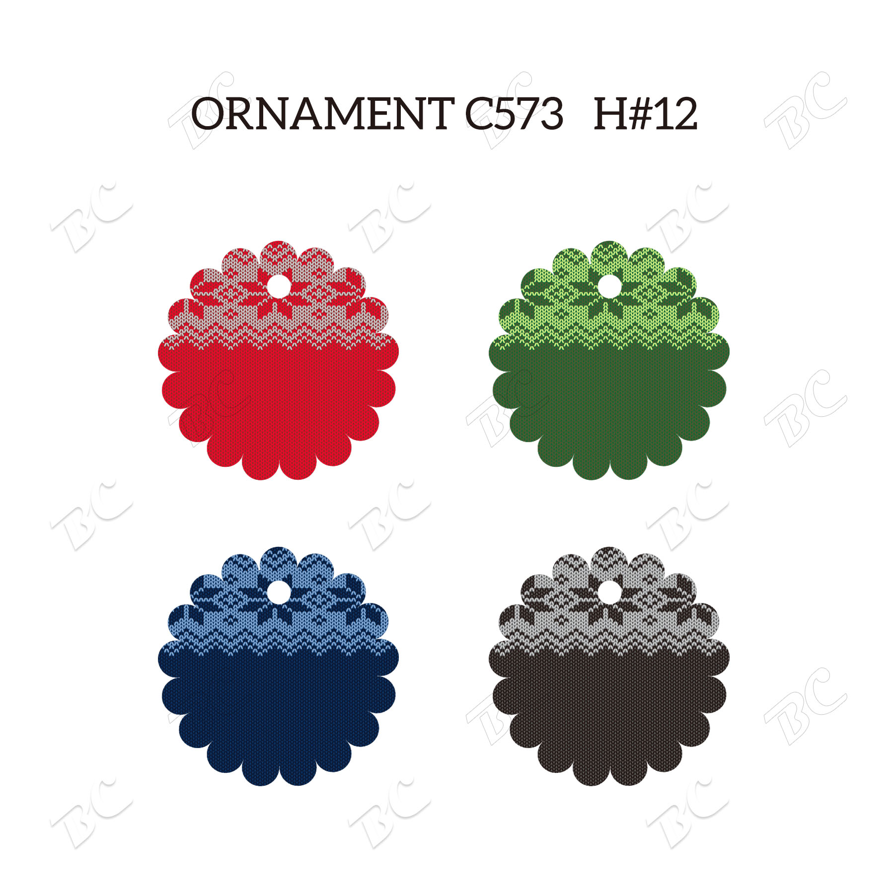 Free Shipping Full Color Christmas Ornament - Flower 41
