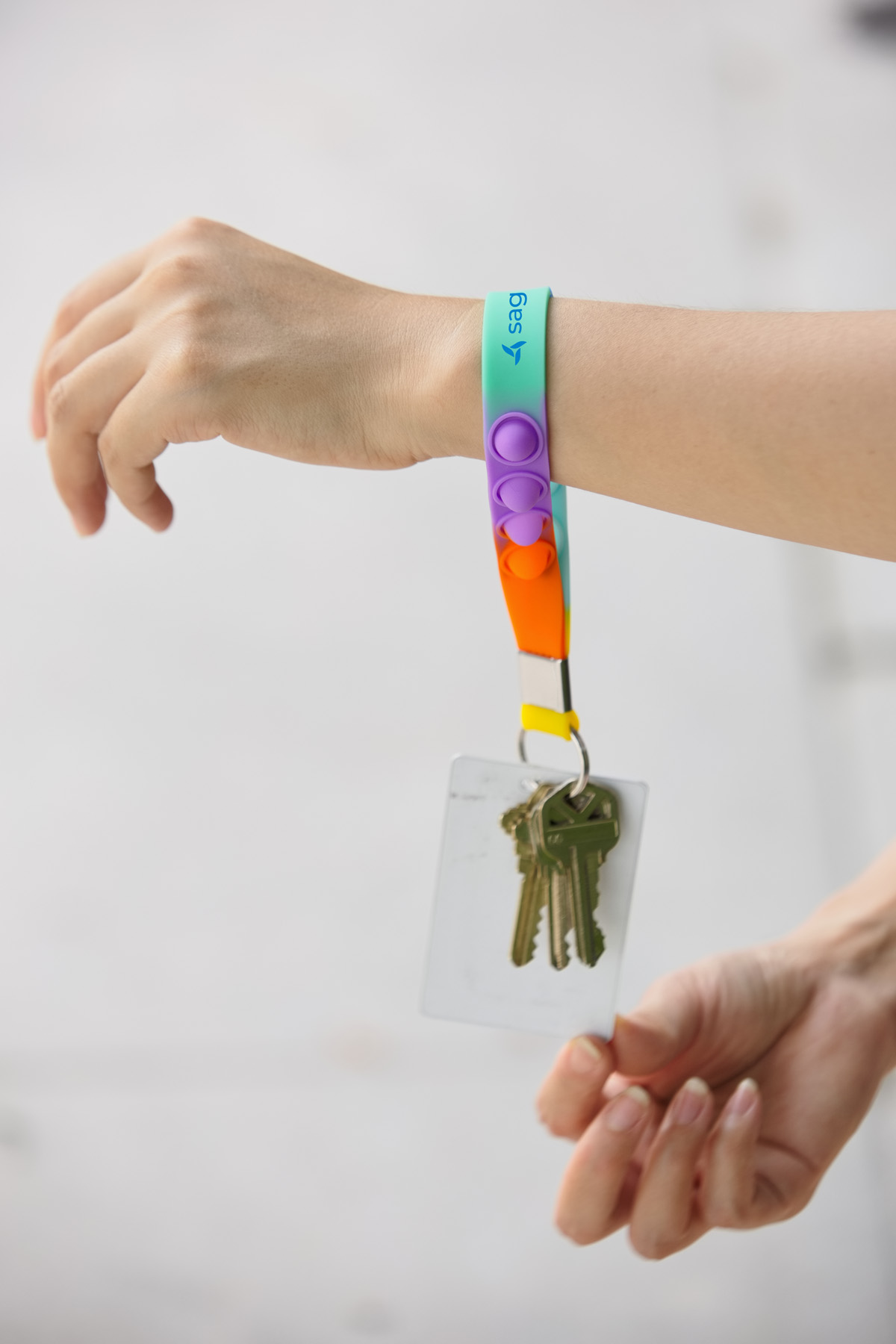 Push Pop Stress Reliever Keychain 12
