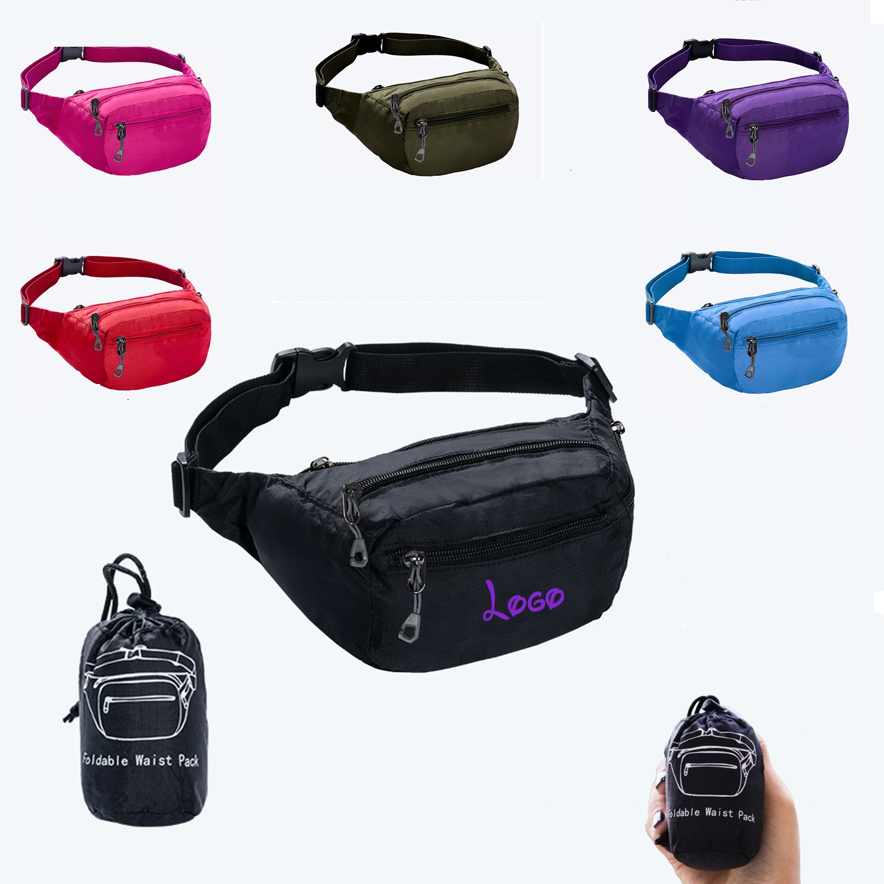 Outdoor Sports Foldable Fanny Pack