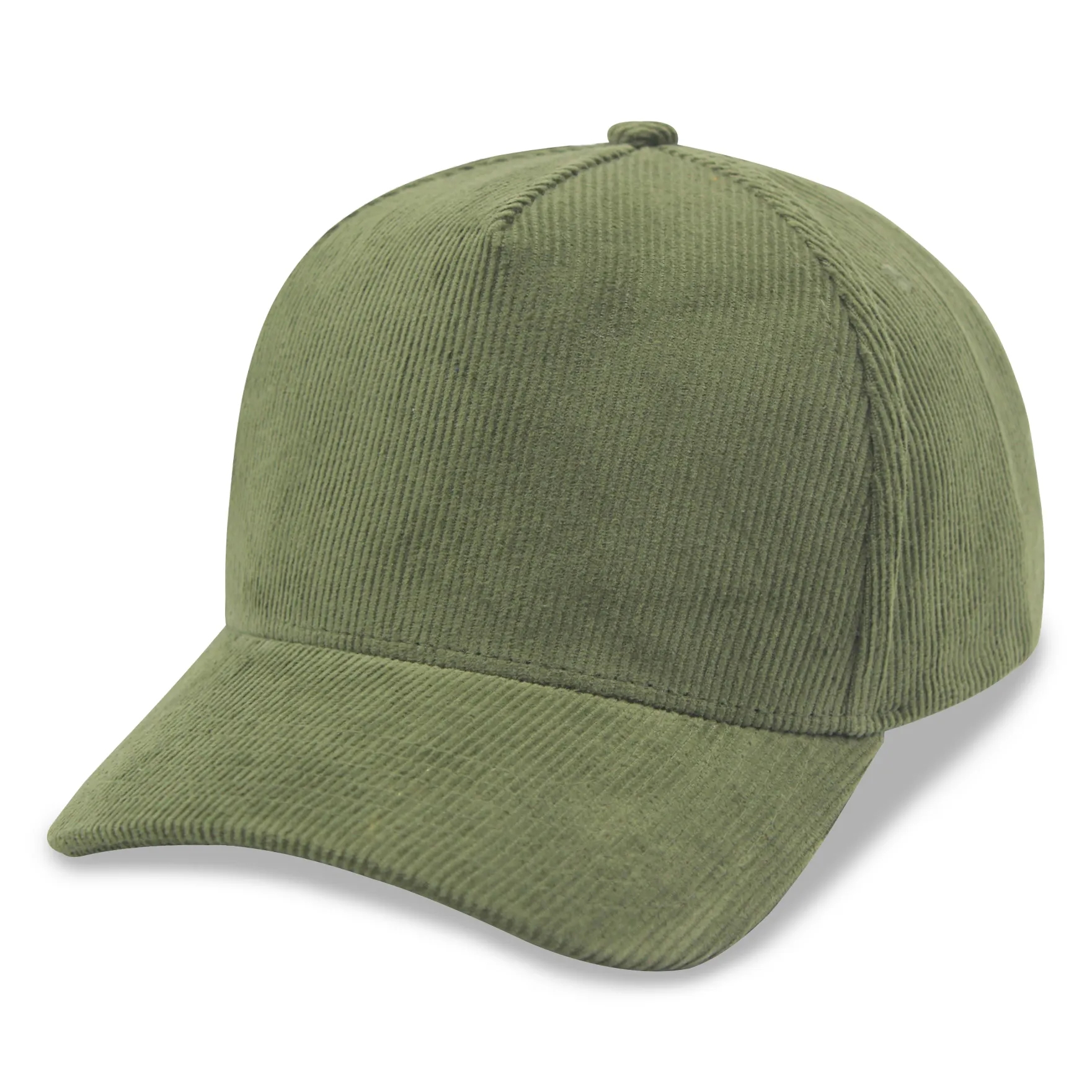 A Frame Corduroy 5 Panel Baseball Cap Snapback