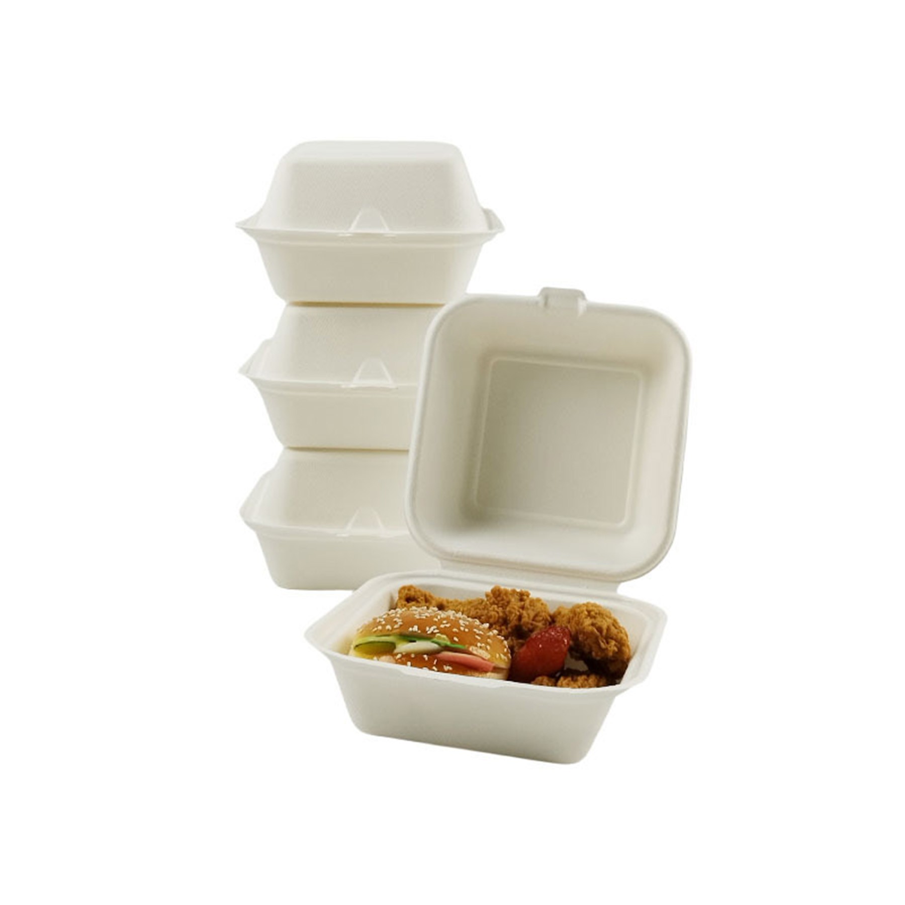 Creative Hamburger Box Thickened Oil Proof Heat Insulation 4