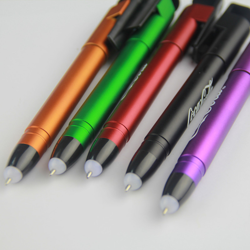 3-in-1 Light Up Logo Stylus Pen with Phone Holder 4