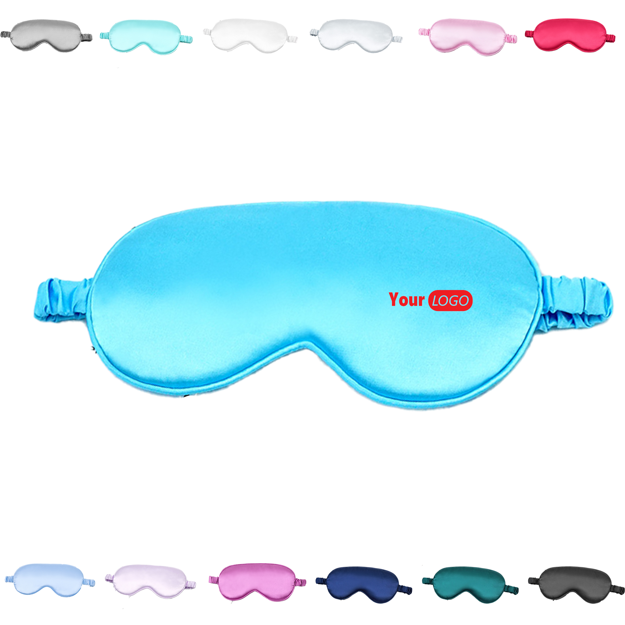 Contoured Sleep Mask with Simulation Silk 1
