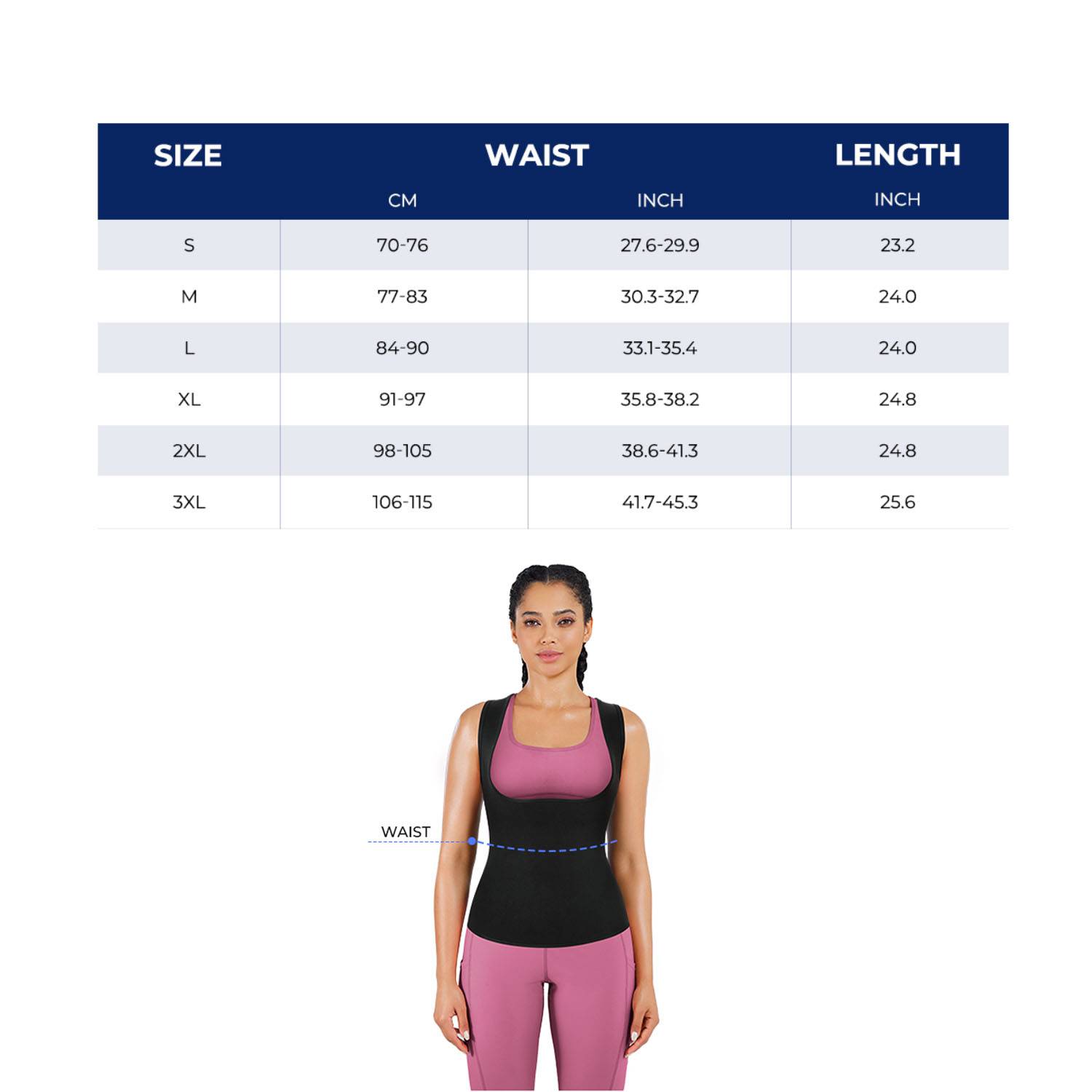 Women's Neoprene Slimming Tank Top for Workout 4