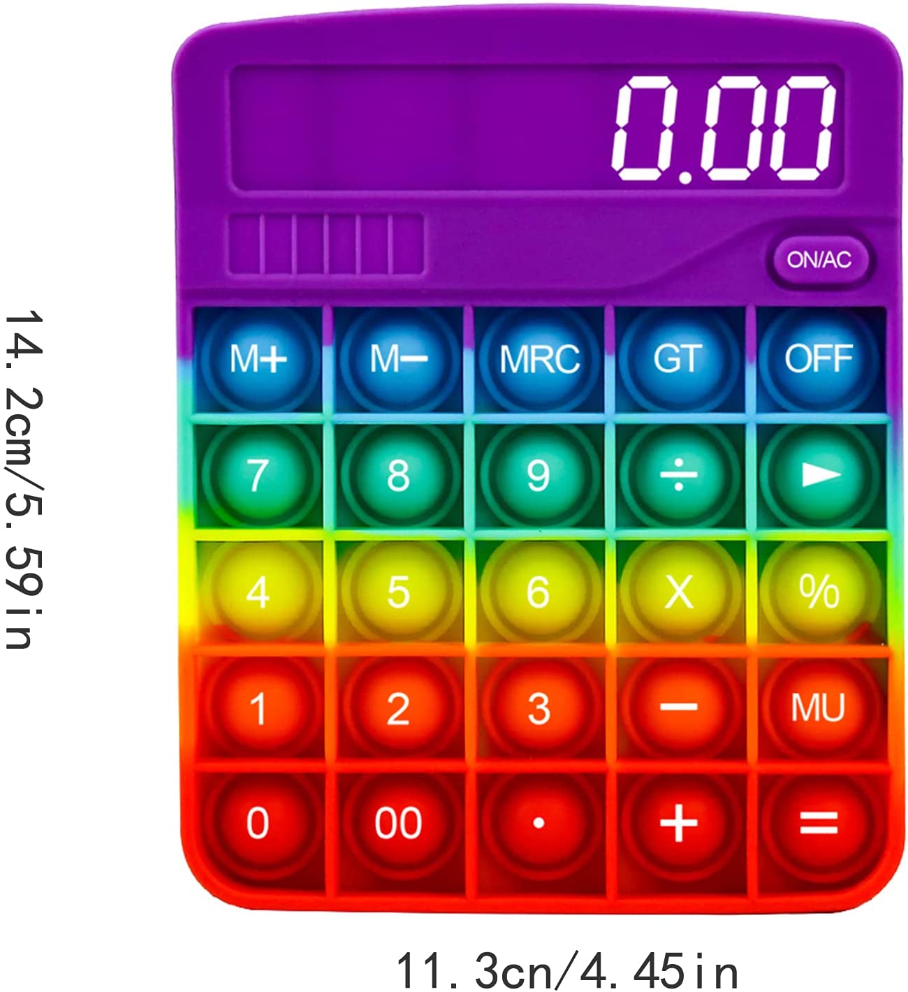 Calculator Push Bubble Popper Fidget Toy 6