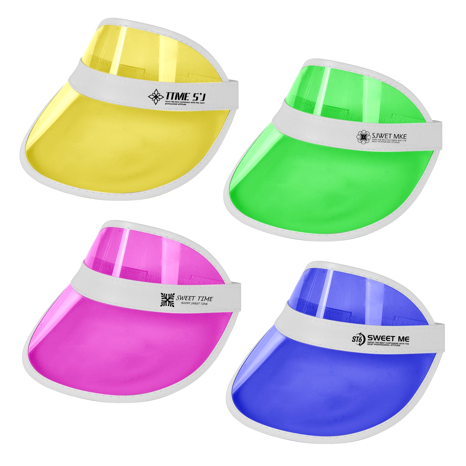PVC Sun Visor Hats 1