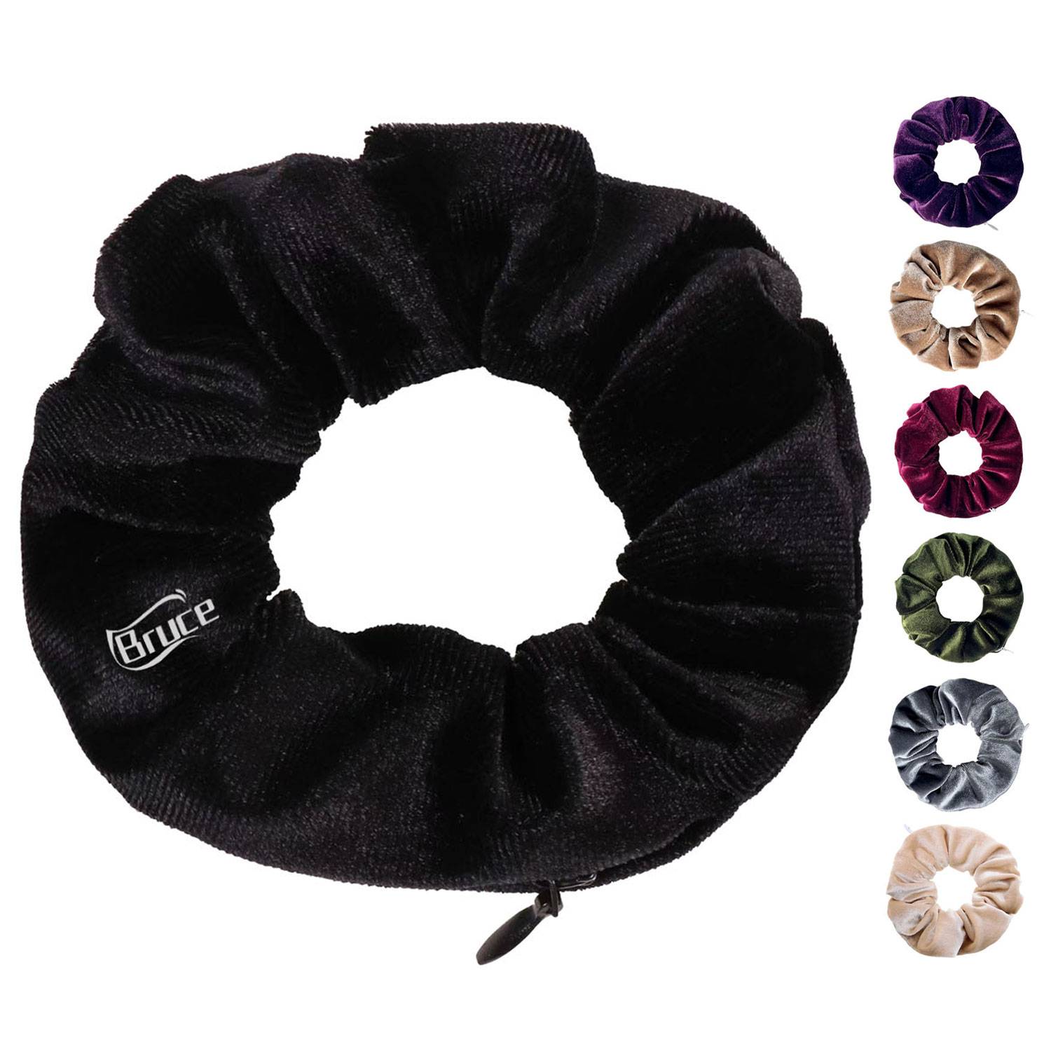 Polyester Scrunchie with Zipper Pocket 3
