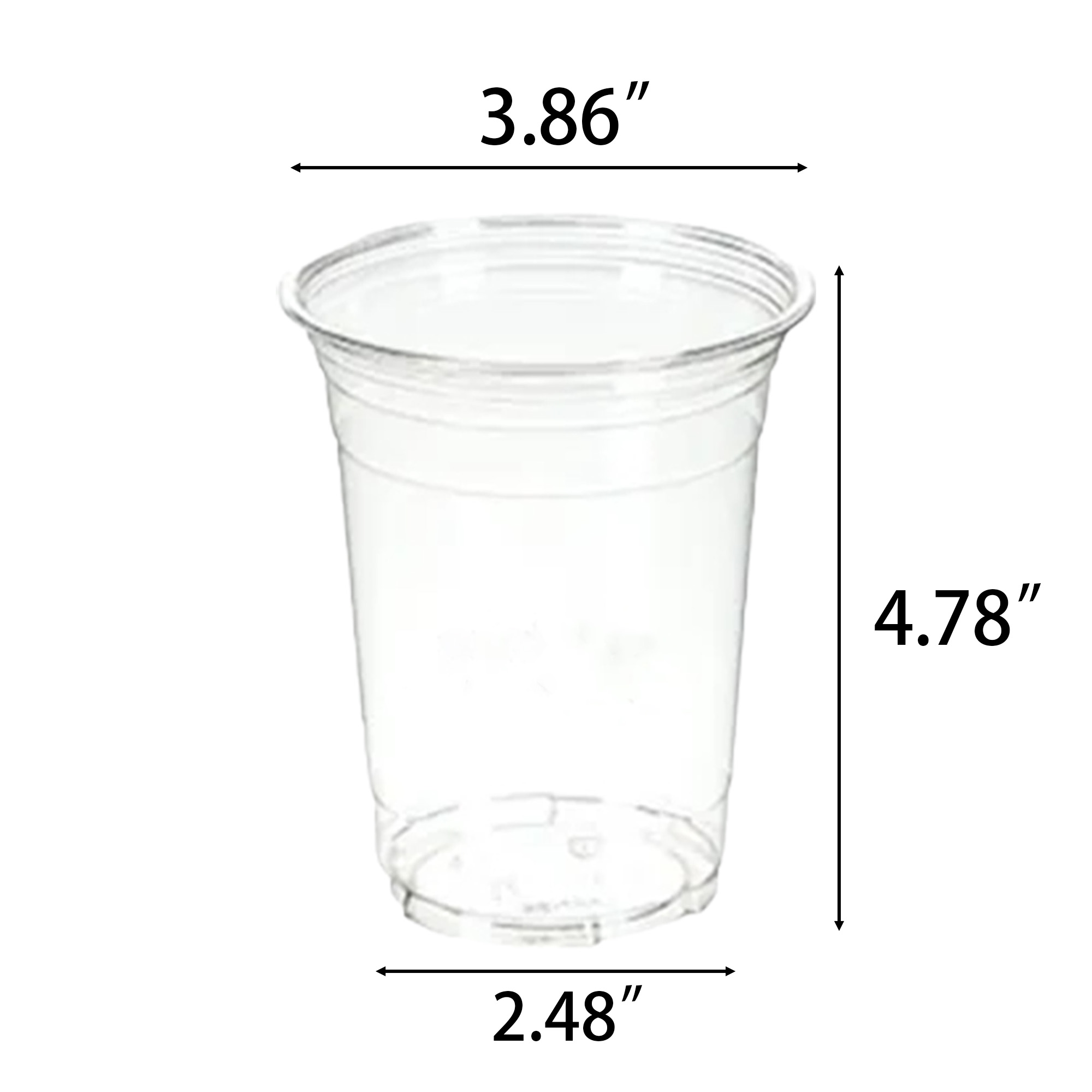 Custom Logo 16oz PET Clear Disposable Cup 1