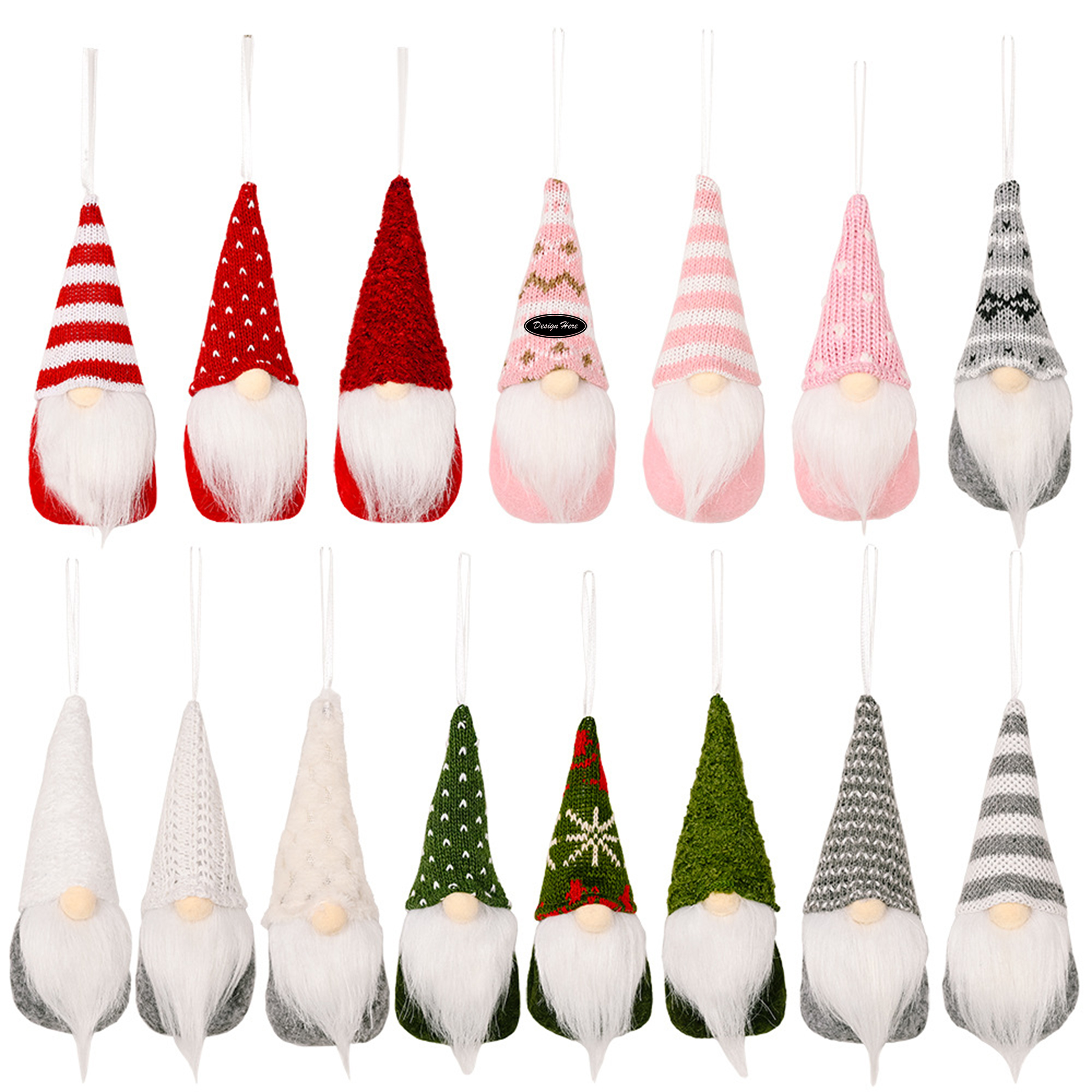 Christmas Knitted Gnome Ornaments 2