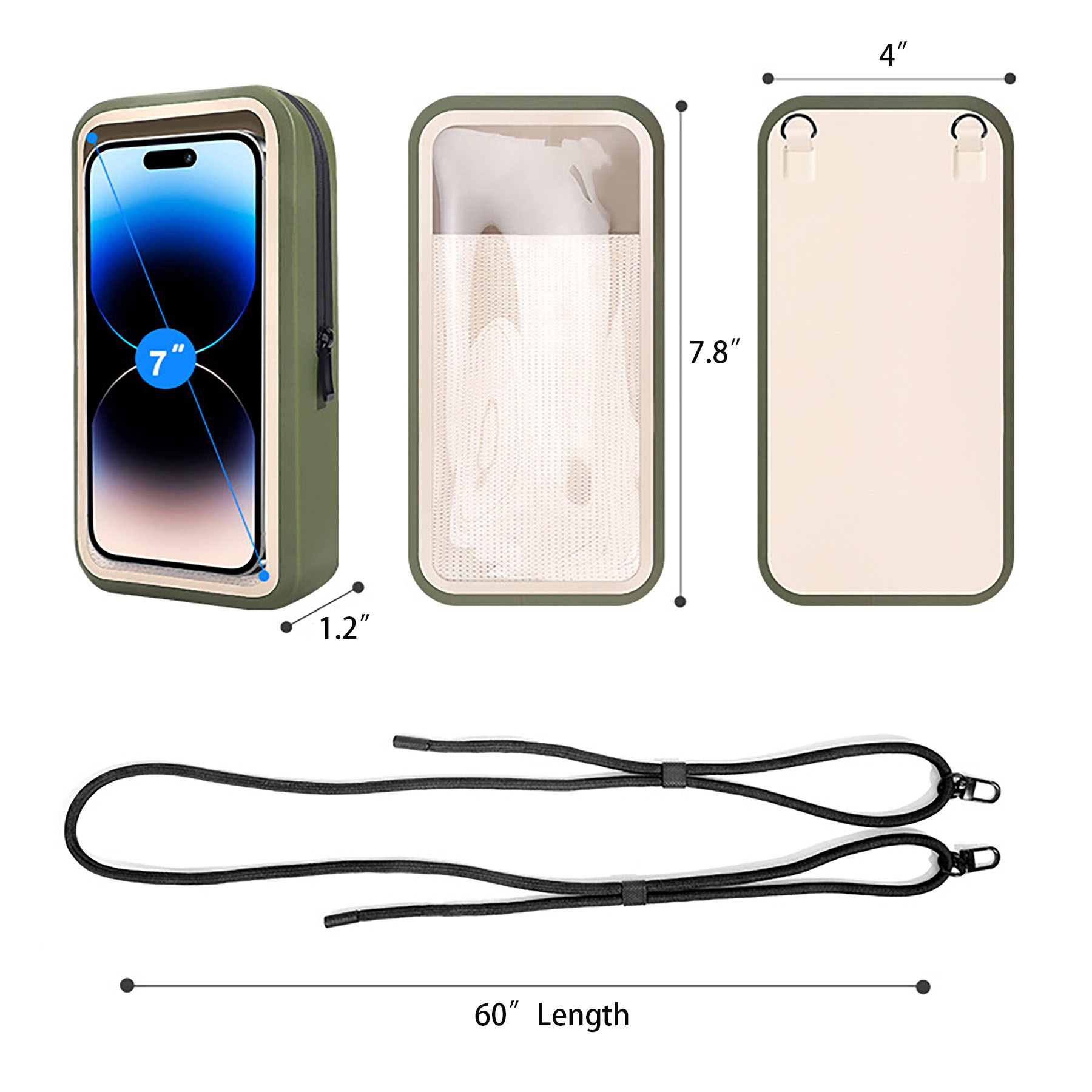 Waterproof Phone Pouch with Lanyard 3