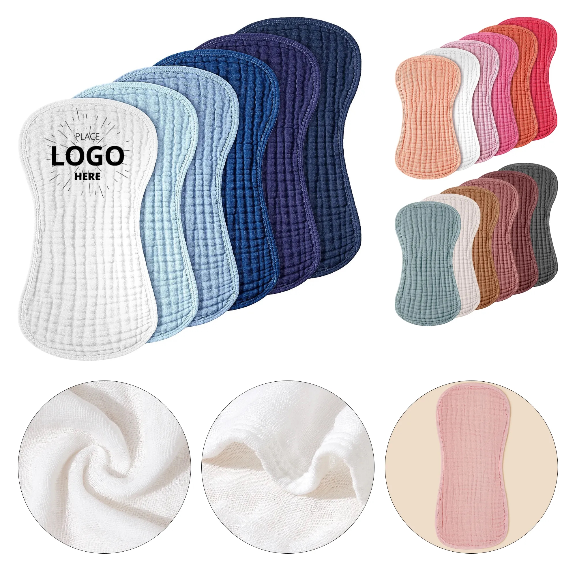 Six Layer Cotton Gauze Burp Cloth 5