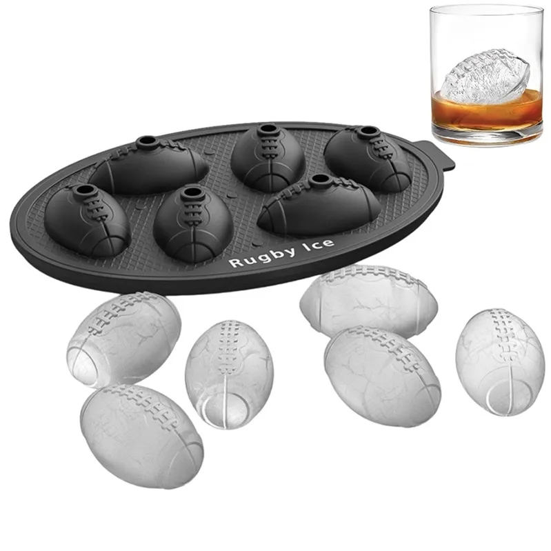 6-Football Ice Molds 3