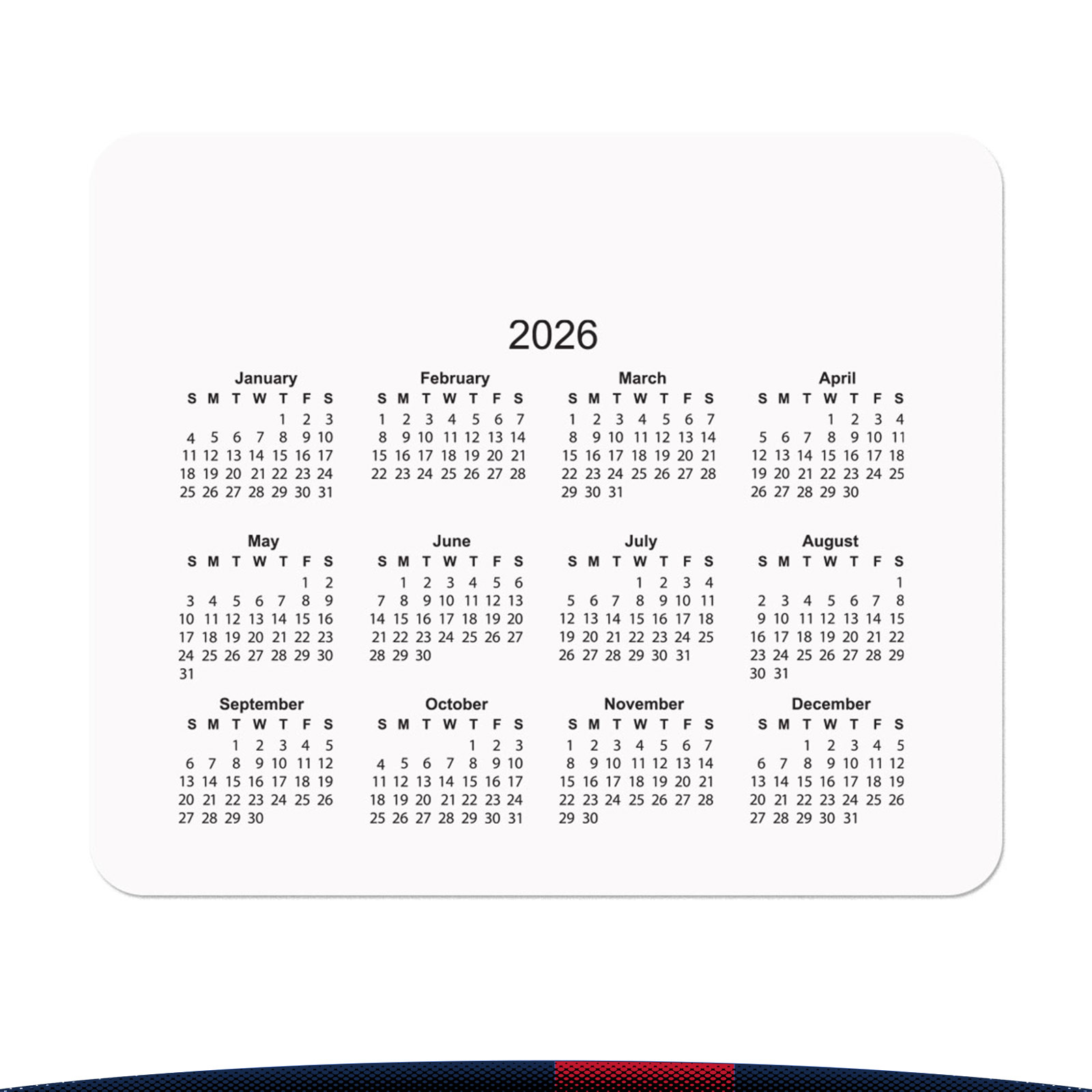 Yelsi Calendar Mouse Pads 7