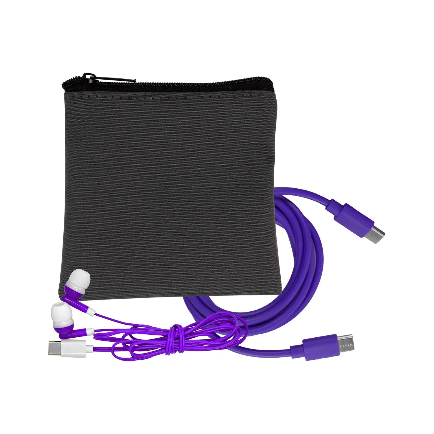 Gray Executive C to C Cable & Ear Bud Set 20