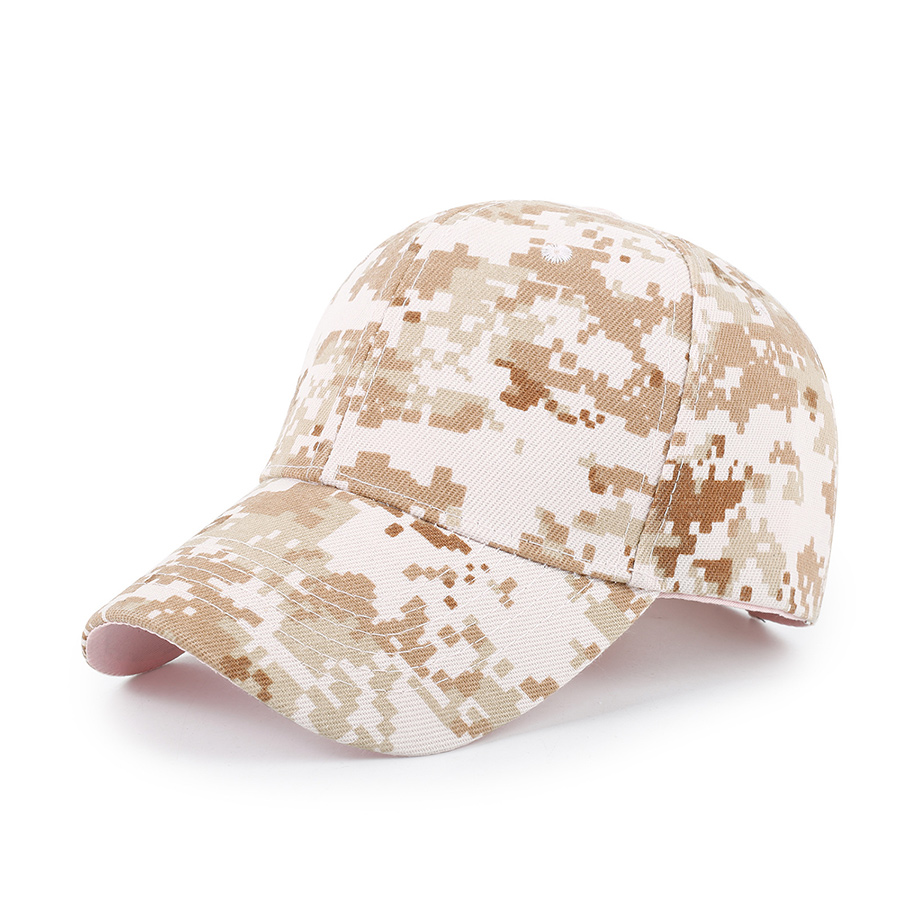 Stock Camo Polyester 6-Panel Baseball Cap 14