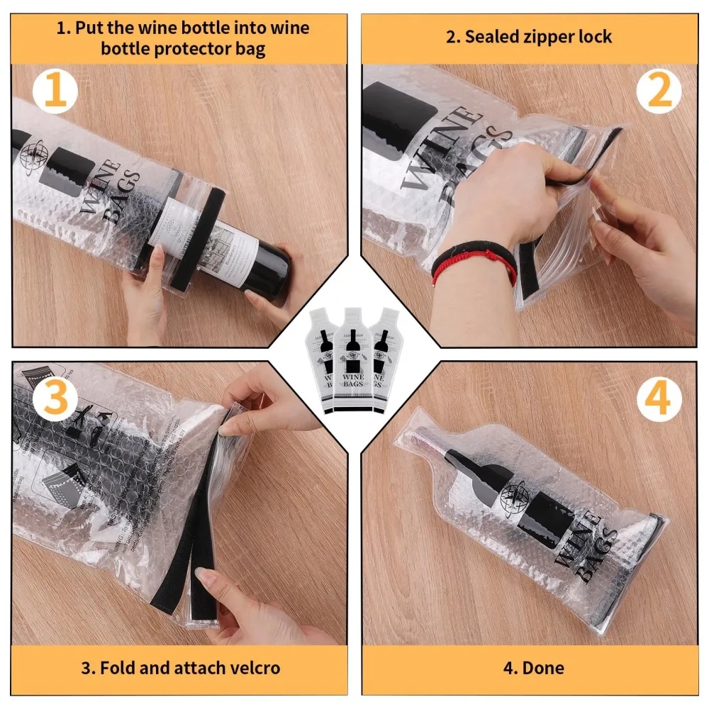 Leakproof Wine Bottle Travel Sleeve 10