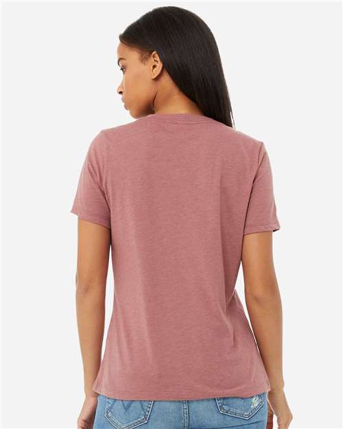 Women's Relaxed Heather CVC V-Neck Tee - 6405CVC 45