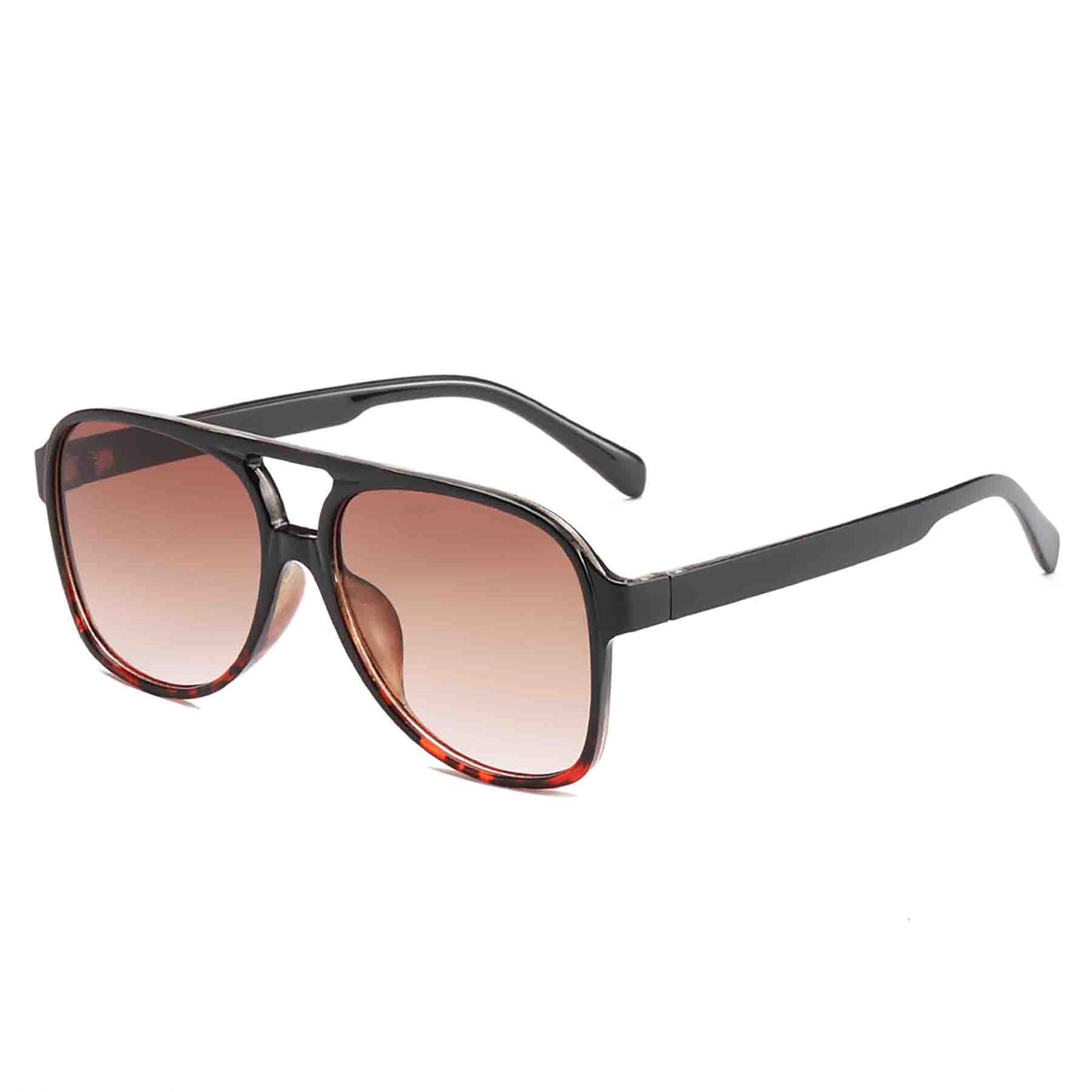 Uv400 Vintage Sunglasses Large Squared Aviator Frame 10