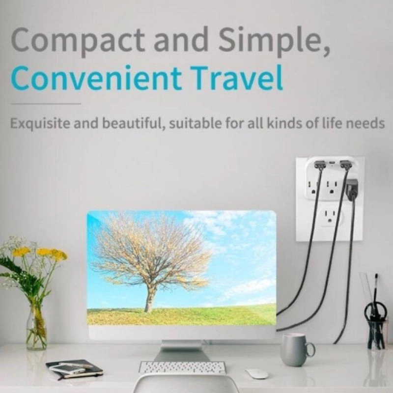 3-Outlet Extender with 3 Usb Power Strip 13