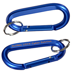 Aluminum Carabiner with Key Ring 3