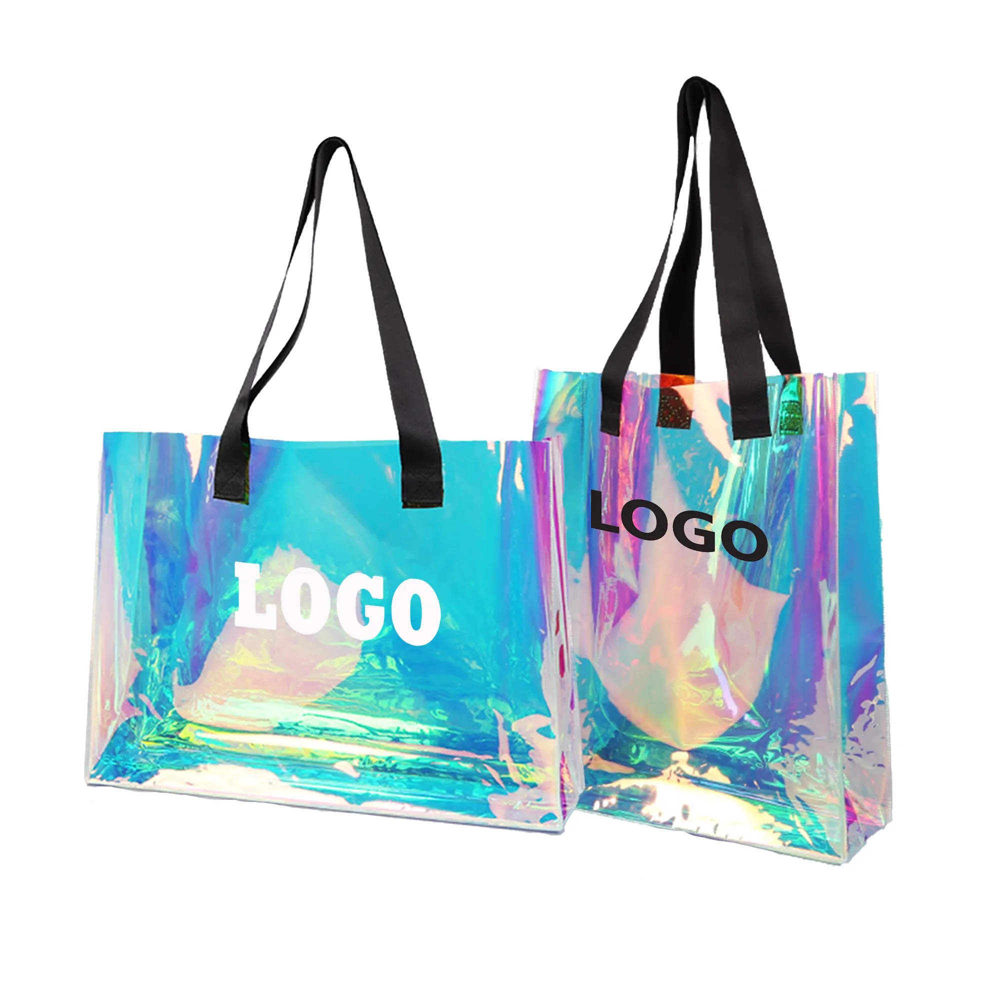 Holographic Clear Tote Bag MOQ100