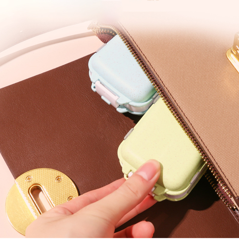 8 Compartments Pill Organizer Portable Pocket Pill Box Dispenser 26