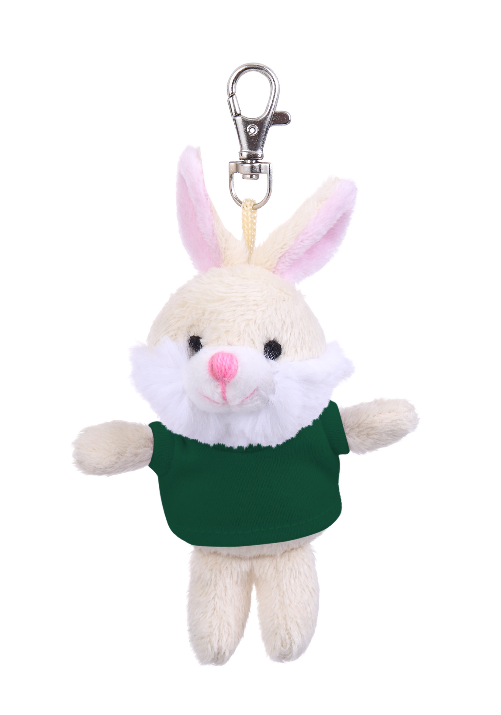 Soft Plush Bunny Keychain with Tee 6