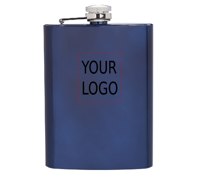 Stainless Steel Hip Flask, 8 oz. 2