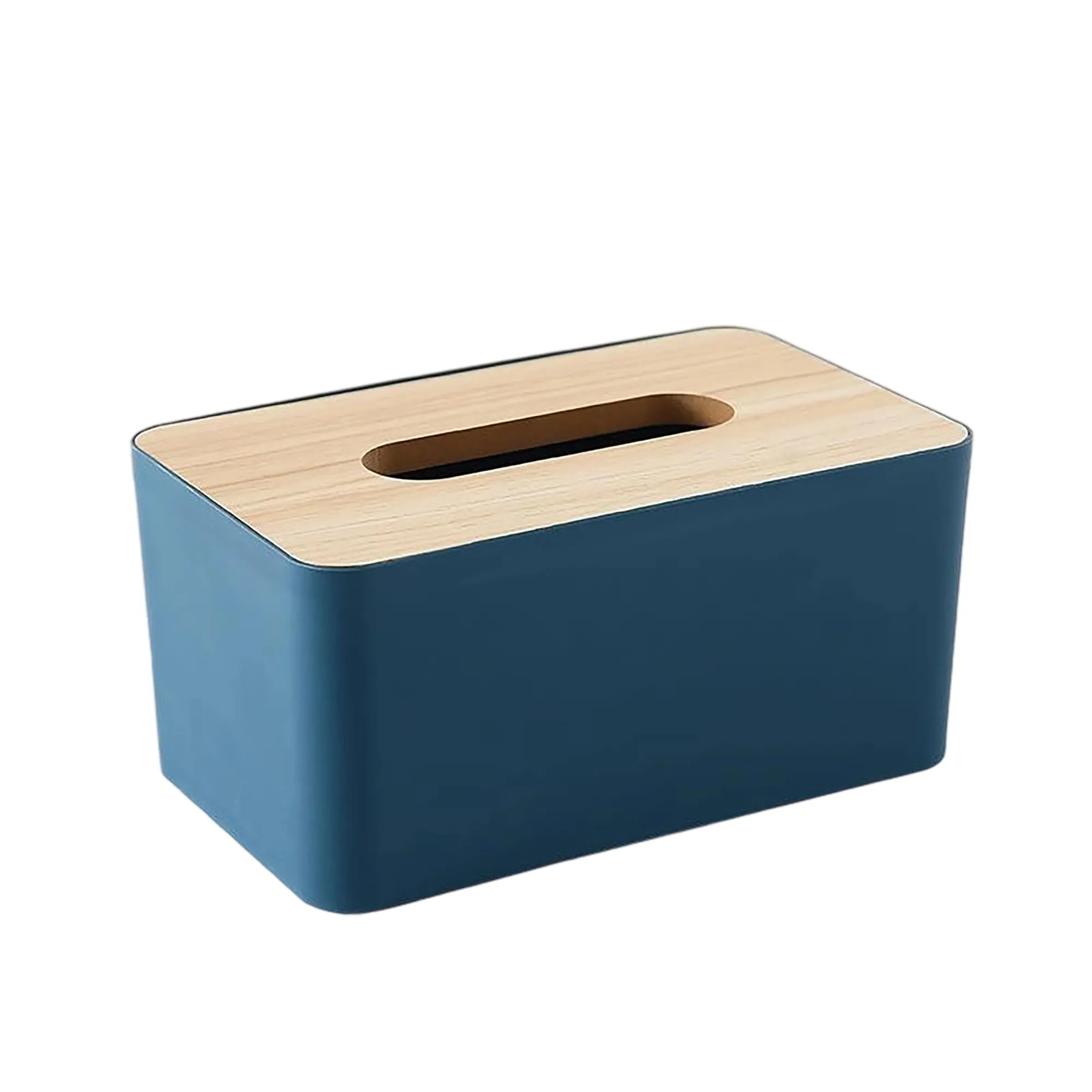 Wooden Tissue Box with Plastic Cover 3