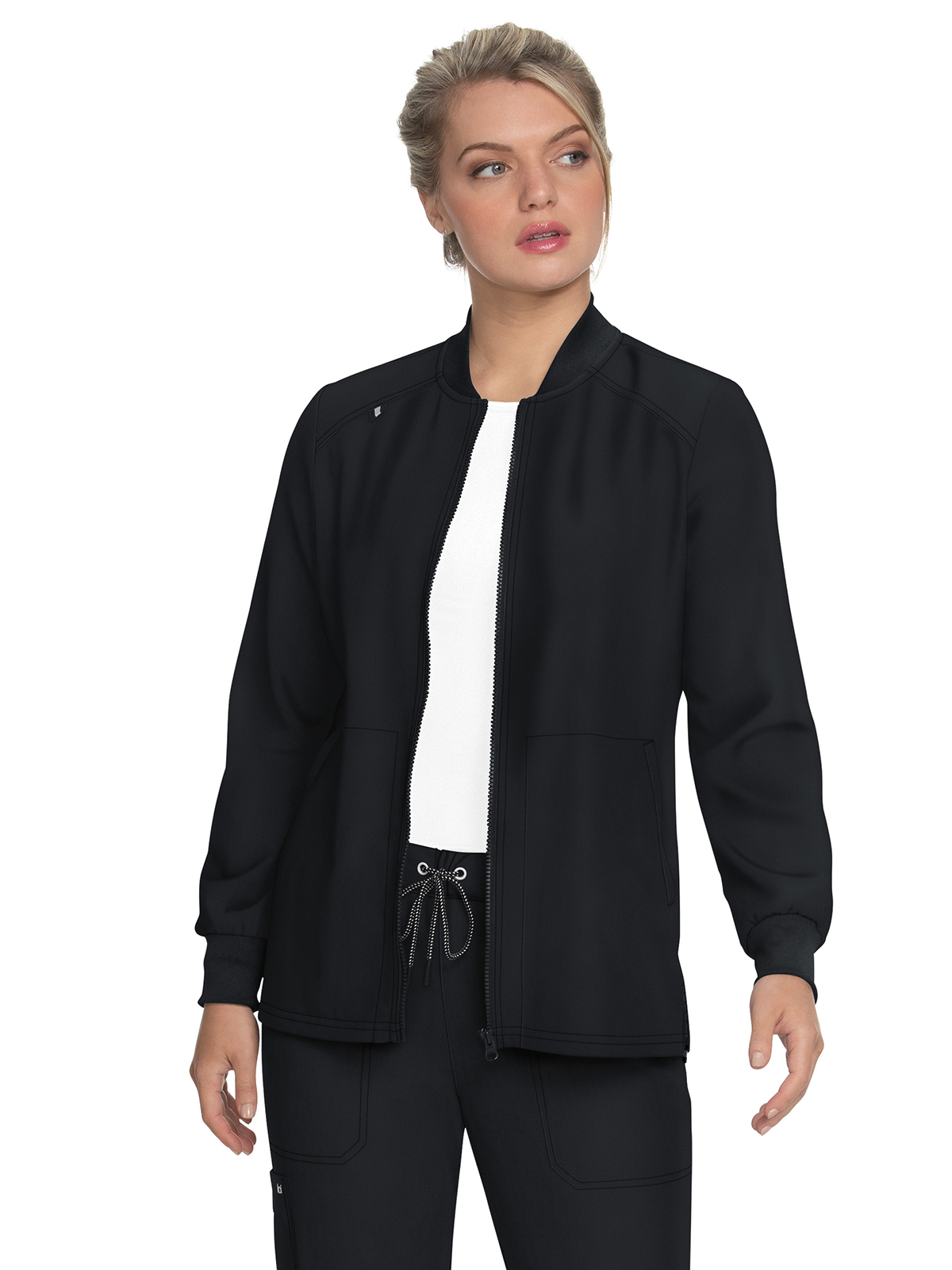 koi - Next Gen - Women's Four-Pocket Zipper Front Stretch Always in Motion Jacket 11