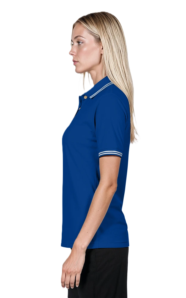 Ladies' Superblend Tipped Pique Polo 49