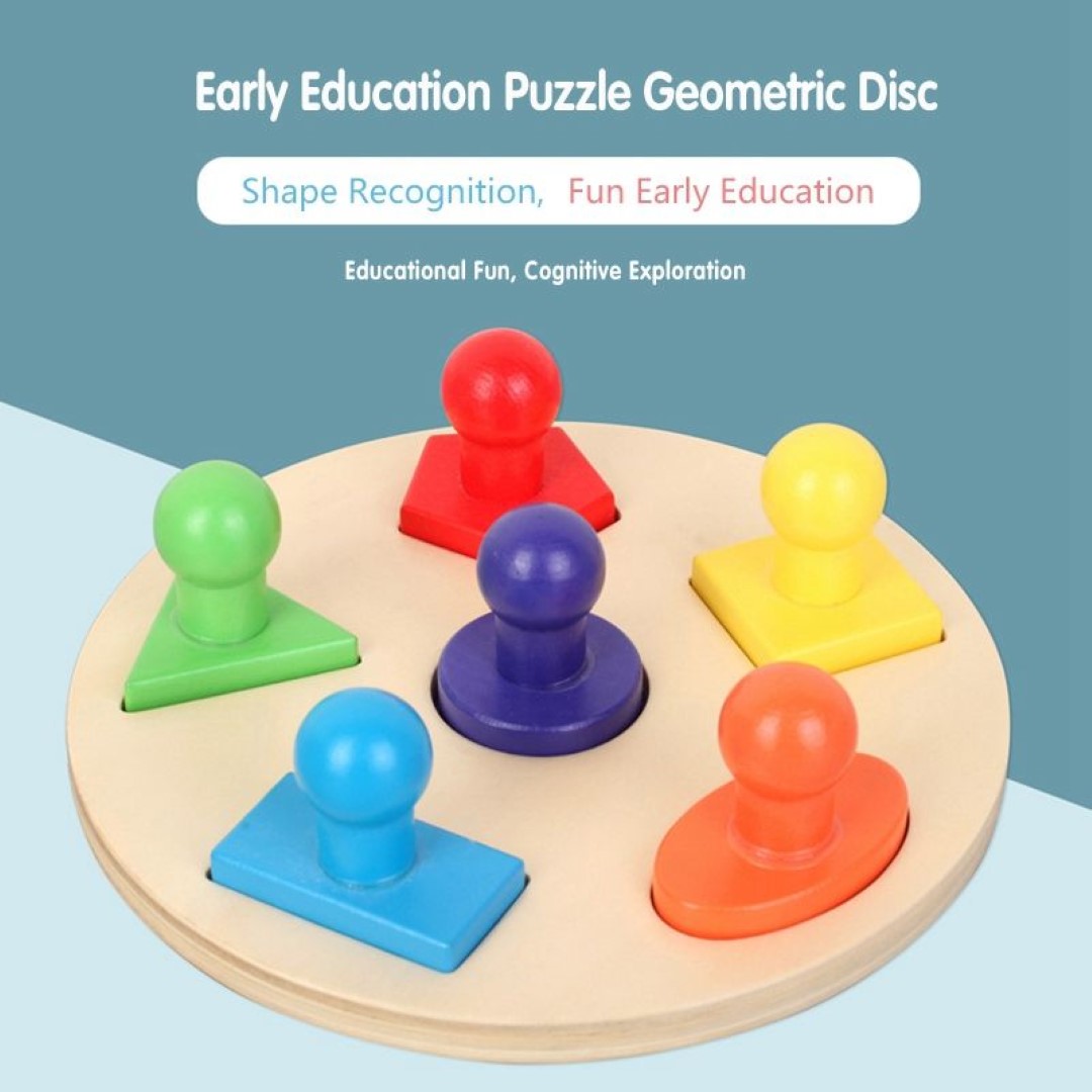 Geometry Puzzle Game Wood Grasped Board 2