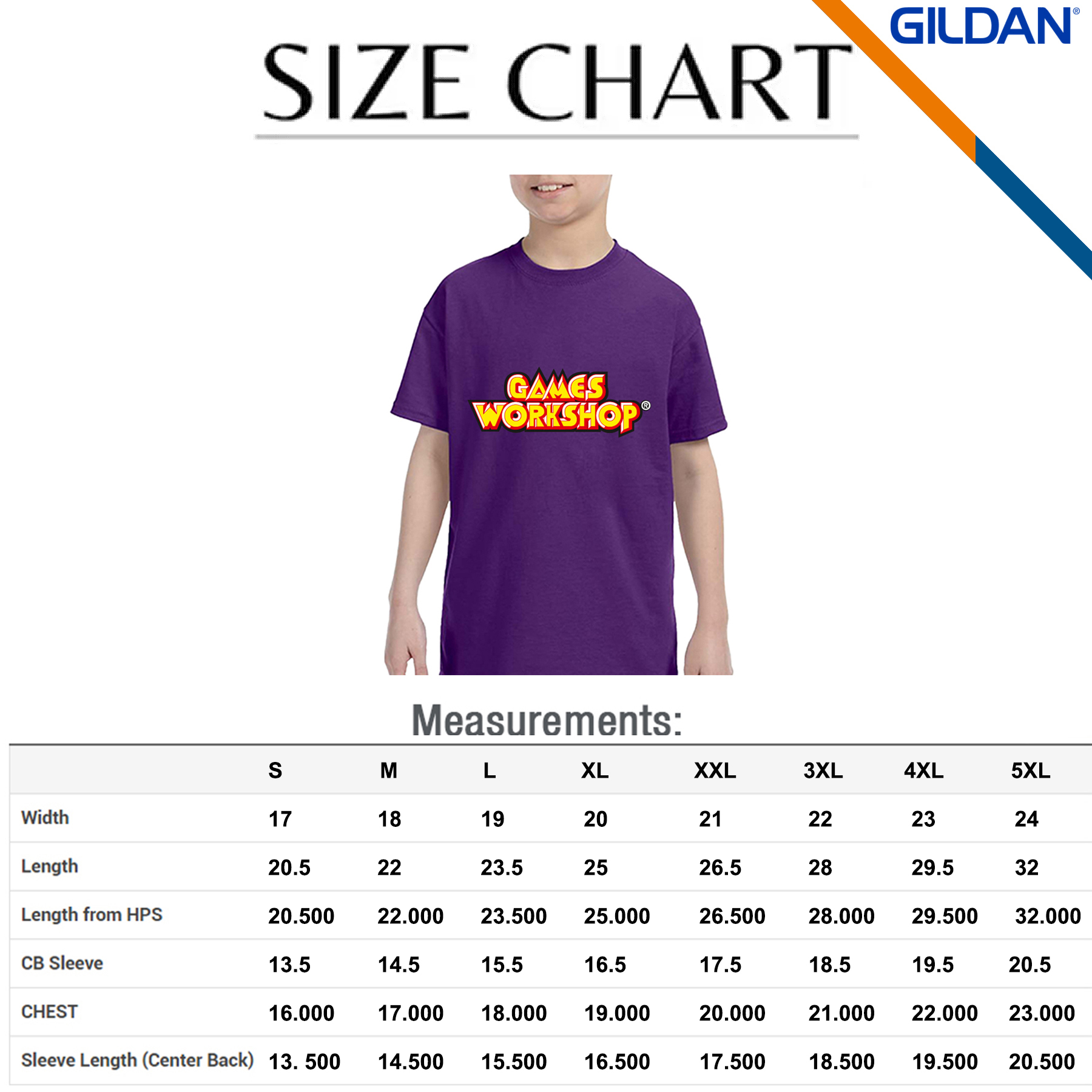 Gildan® 5.3 oz Heavy Cotton Youth T-Shirts 8