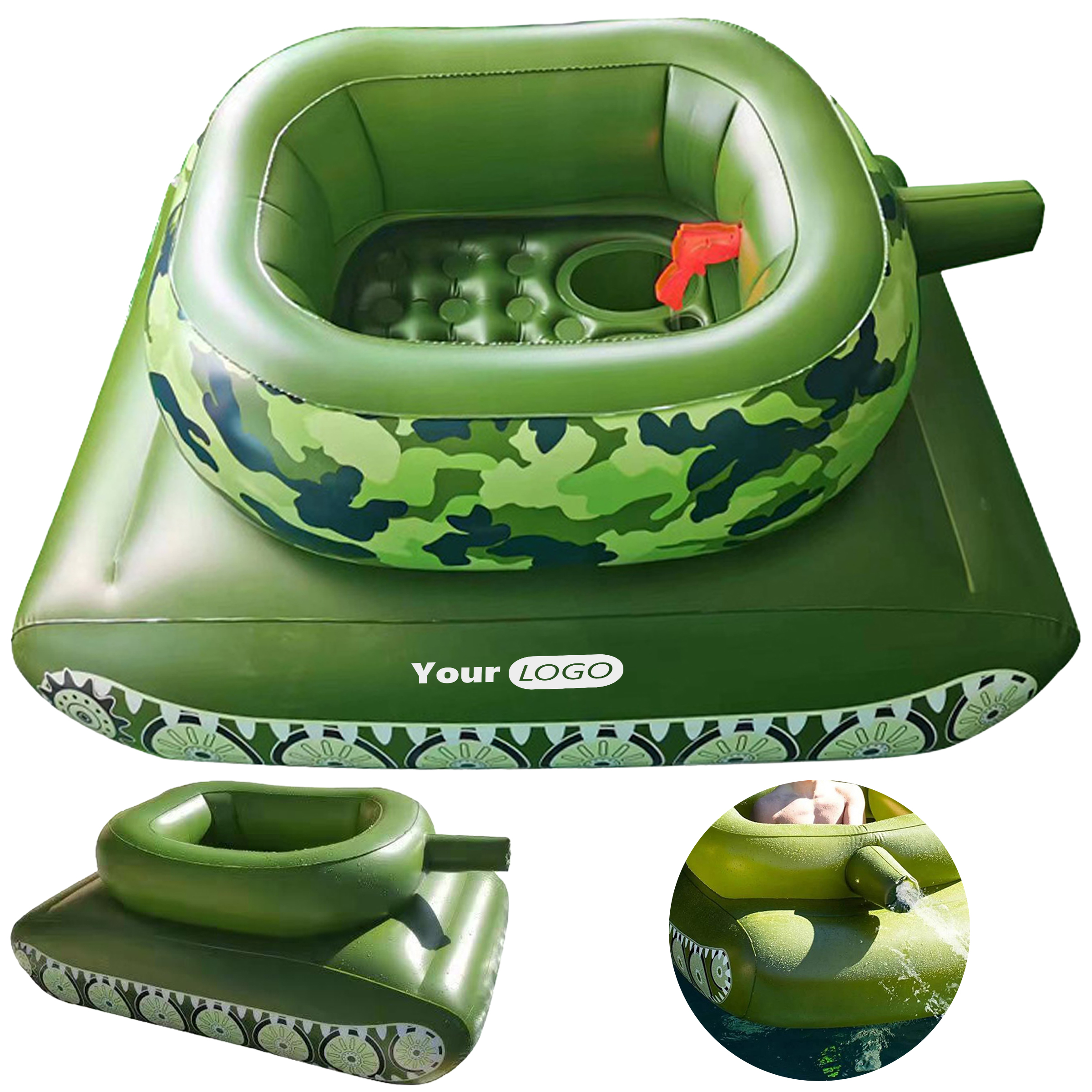 Pvc Inflatable Tank Swim Ring 5