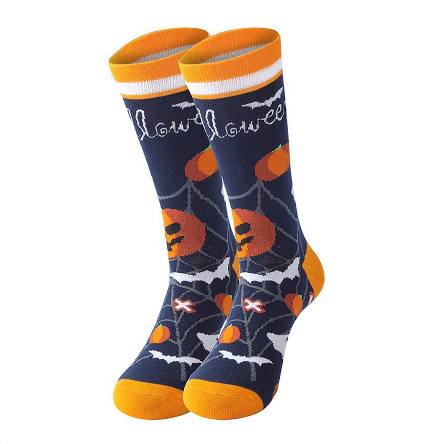 Cartoon Funny Halloween Casual Man's Warm Socks 8