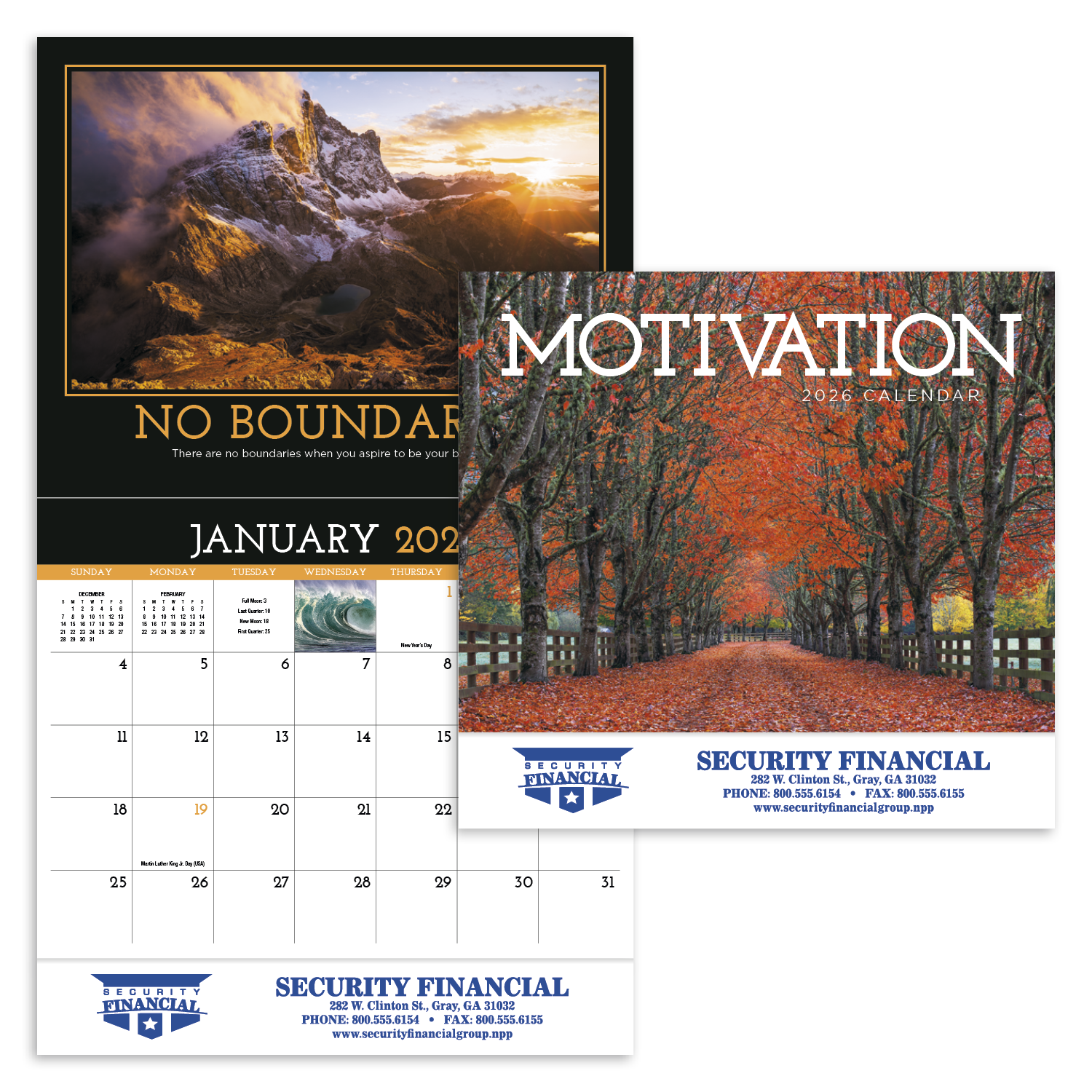 HotLine® Products Motivation Appointment Calendar (Motivational Quotes) - Stapled 1