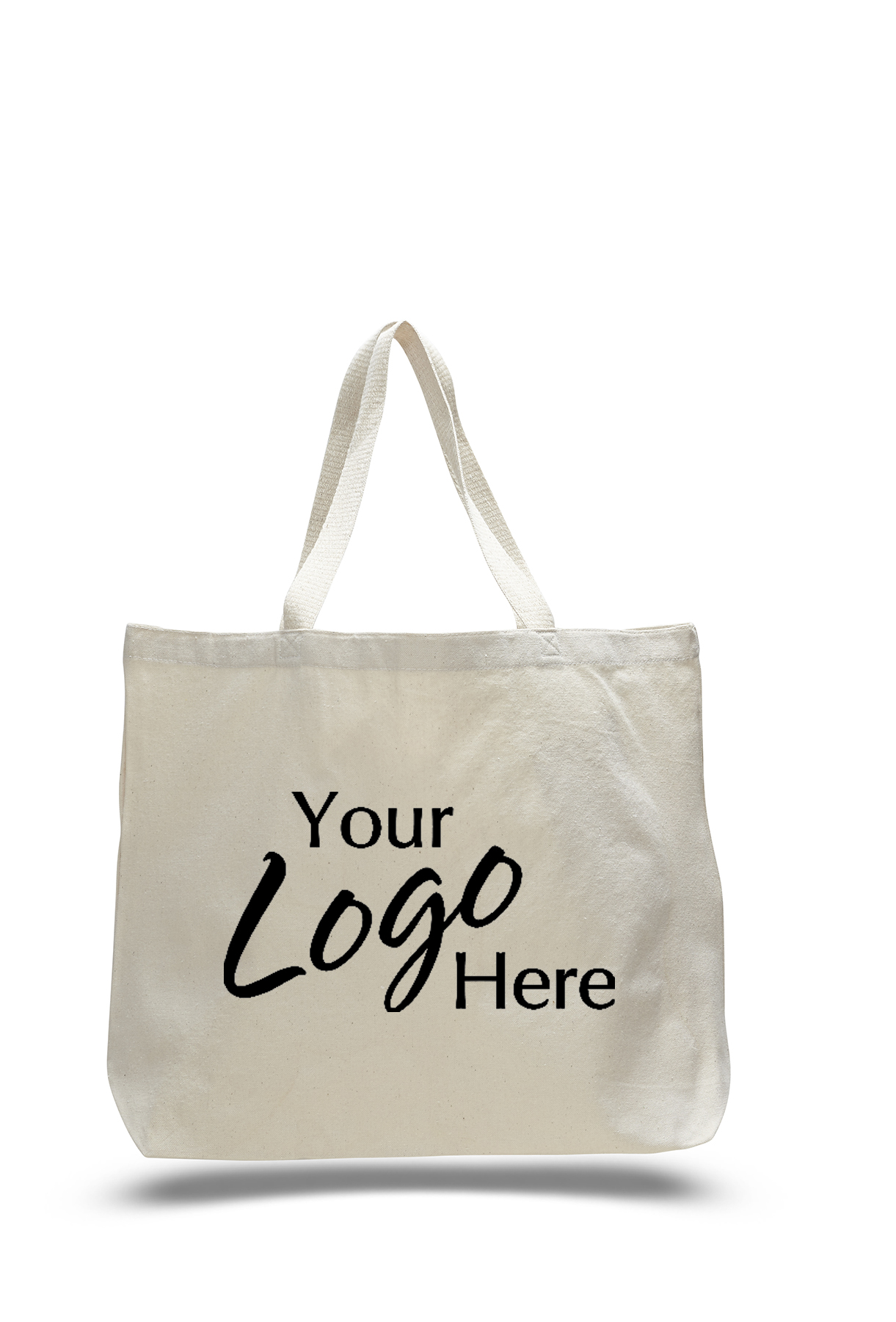 Canvas Jumbo Tote Bag 20" W x 15" H x 5" Gusset, custom tote bag with logo imprint 17