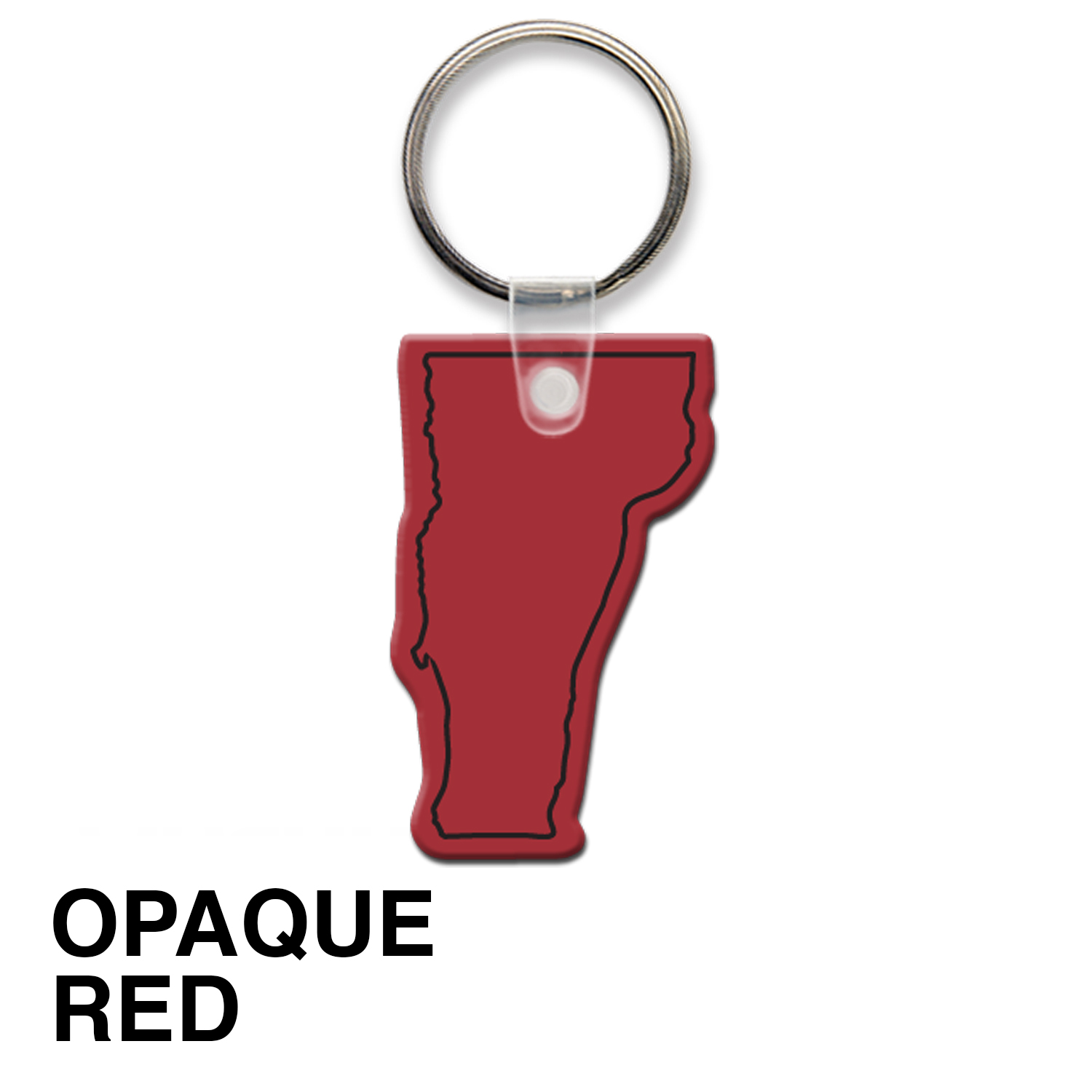 Vermont State Shape Key Tag (Spot Color) 10