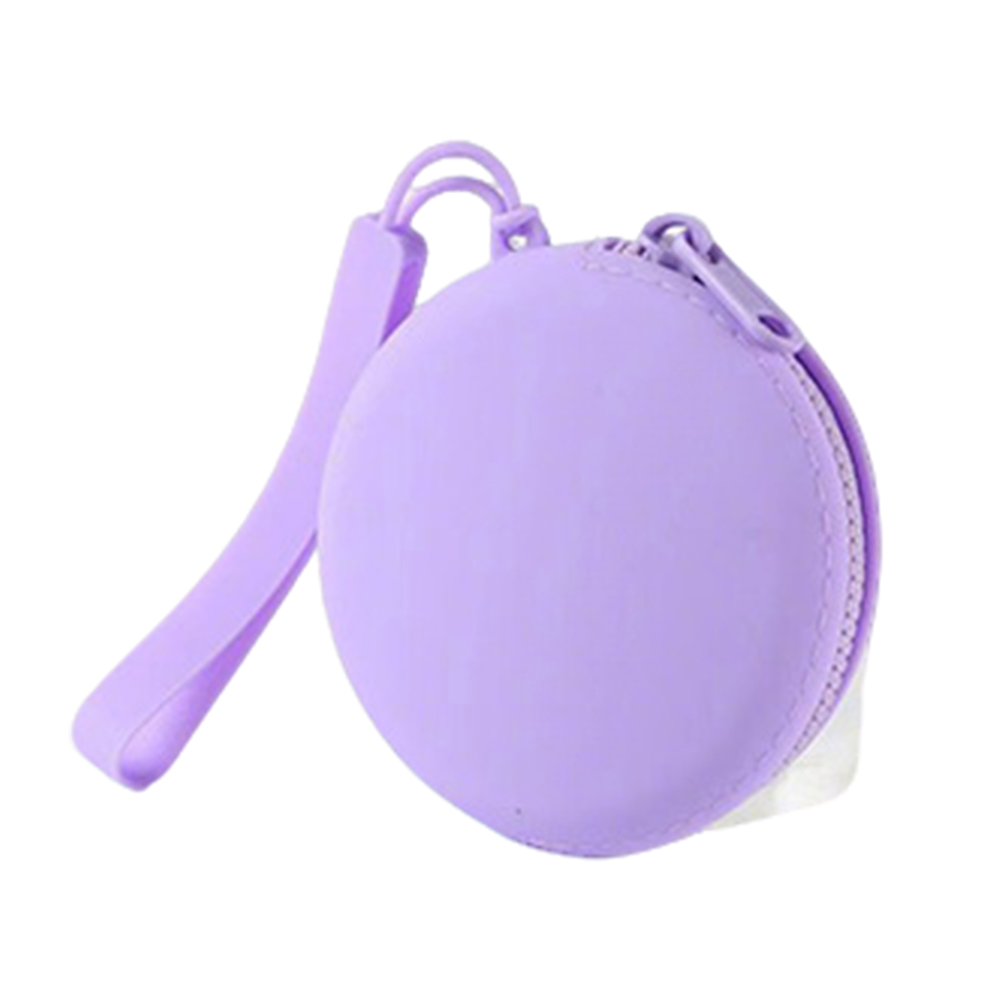 Round Wrist Strap Coin Holder With Compact Case 4