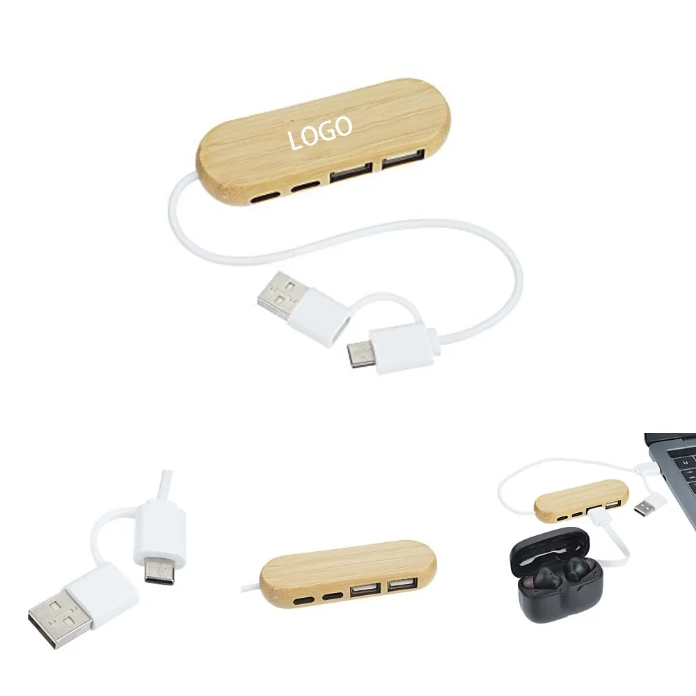 Bamboo Multifunctional Usb Flash Drive 3