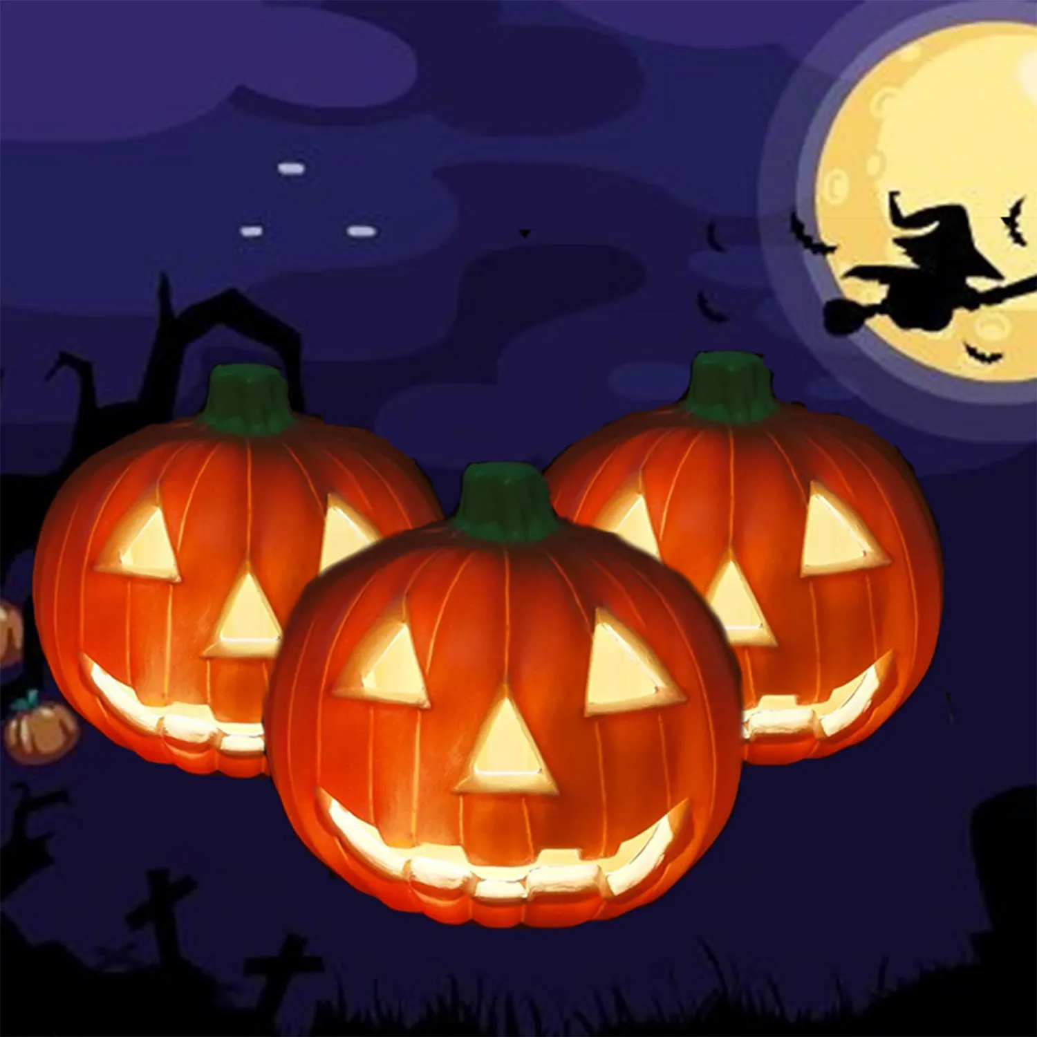 Halloween Decorations Pumpkin LED Light 6