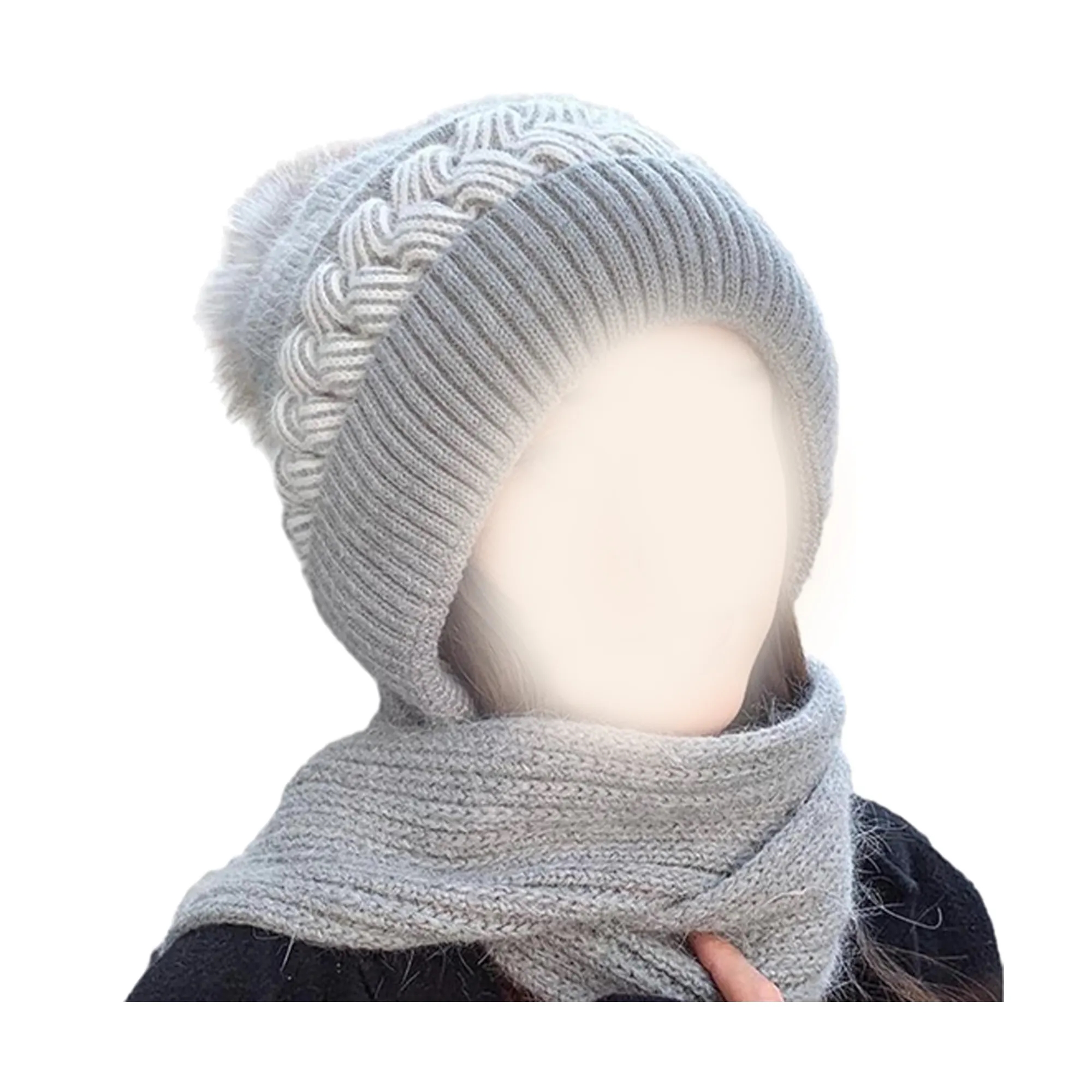 Women's Scarf Integrated Hat 4
