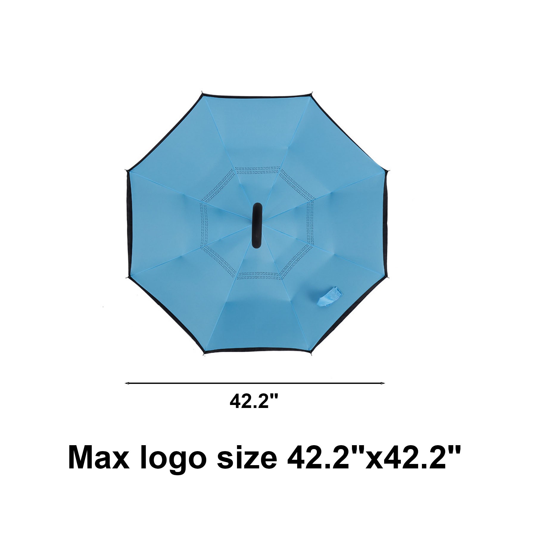 Double Layer Inverted Umbrella with C-Shaped Handle 2