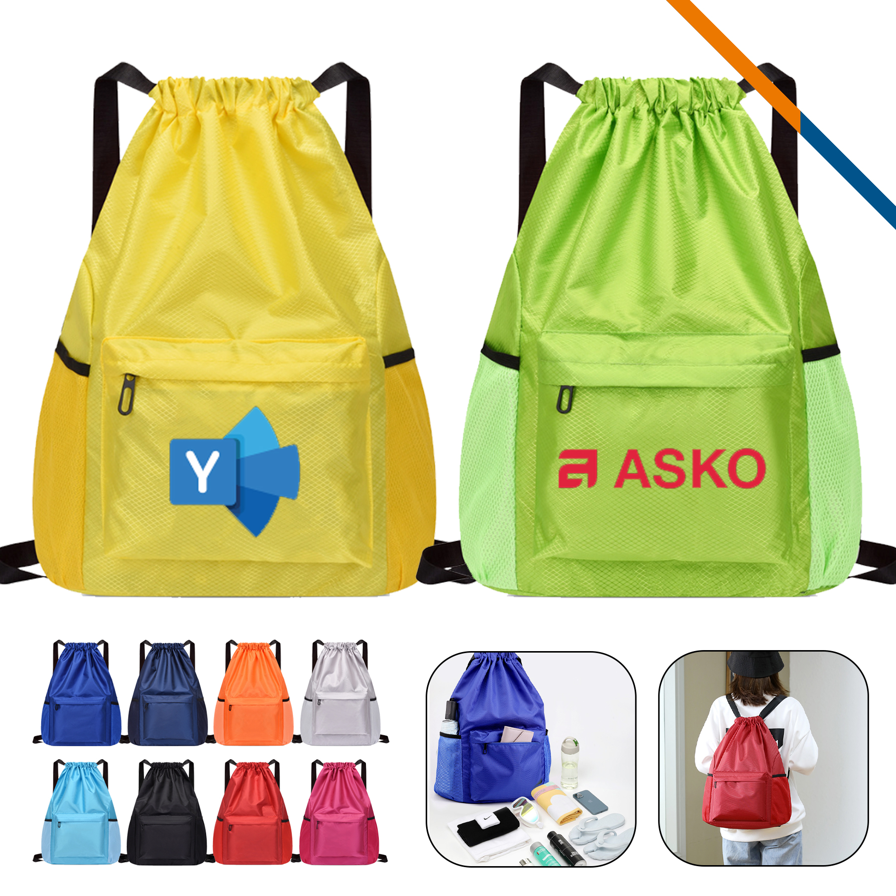 Daley Drawstring Backpack 13