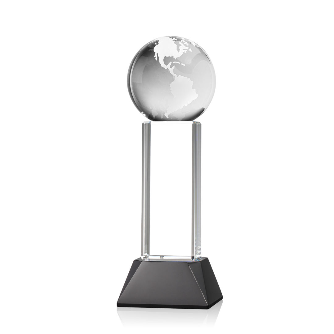 Globe Award on Stowe Base - Black 12