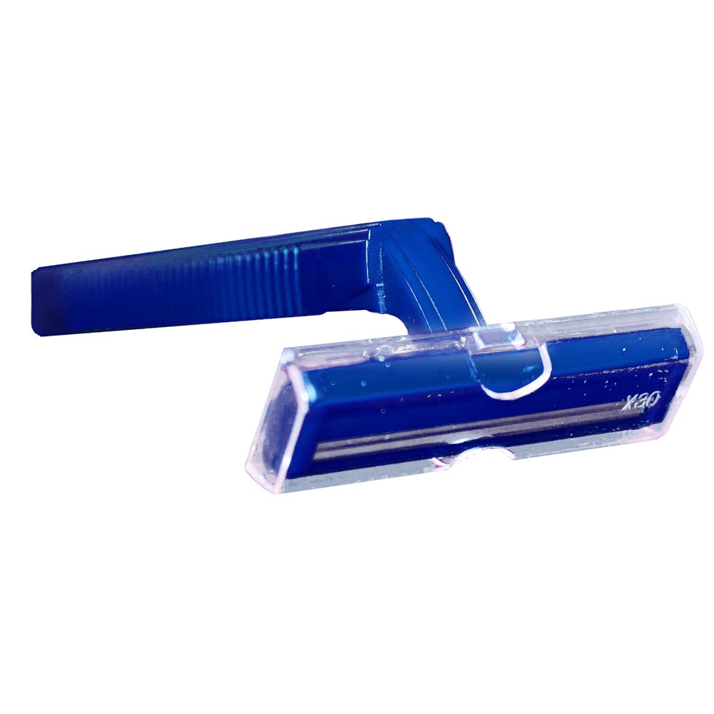 Bulk Twin Blade Razors Blue 4" 1