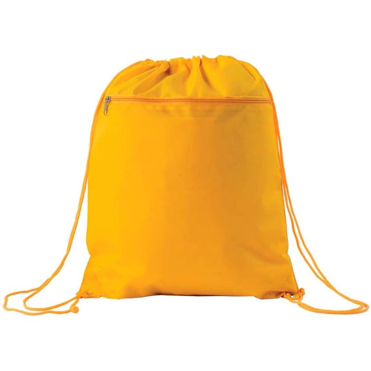 Nylon Drawstring Tote Bags - Yellow 1